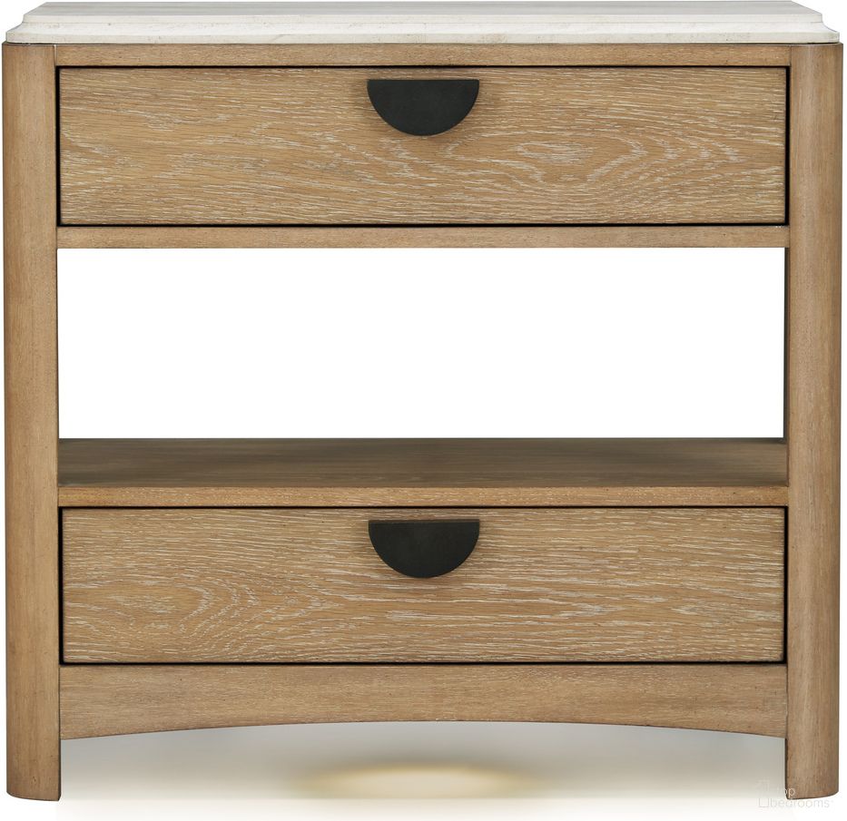 The appearance of Escape Bedroom 2 Drawer Nightstand In Glazed Natural Oak designed by Parker House in the transitional interior design. This glazed natural oak piece of furniture was selected by 1StopBedrooms from Escape Collection to add a touch of cosiness and style into your home. Sku: BESC#51302. Material: Rubberwood.