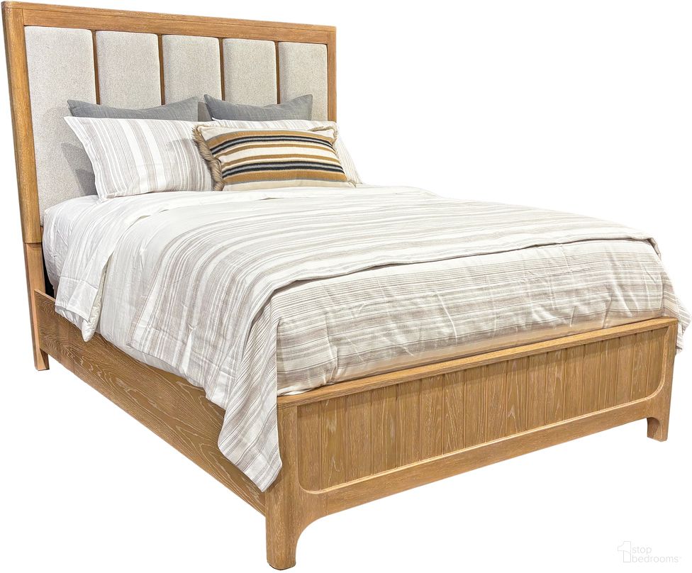 The appearance of Escape Bedroom King Panel Bed In Glazed Natural Oak designed by Parker House in the transitional interior design. This glazed natural oak piece of furniture  was selected by 1StopBedrooms from Escape Collection to add a touch of cosiness and style into your home. Sku: BESC#125066R;BESC#1266FB;BESC#1266HB. Bed Type: Panel Bed. Bed Size: King. Material: Rubberwood.