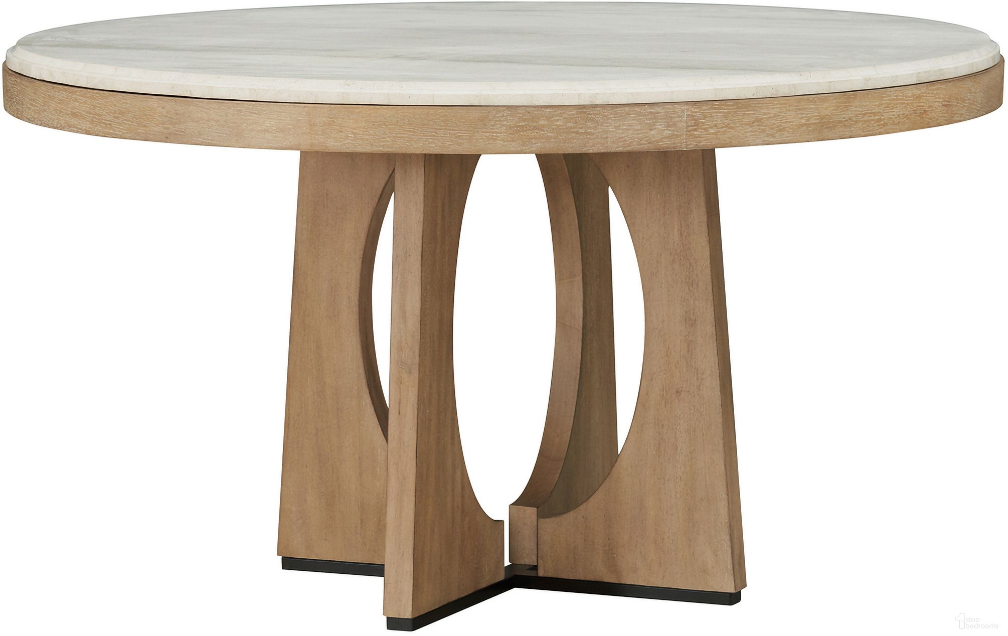 Escape 54 Inch Round Dining Table In Light Brown