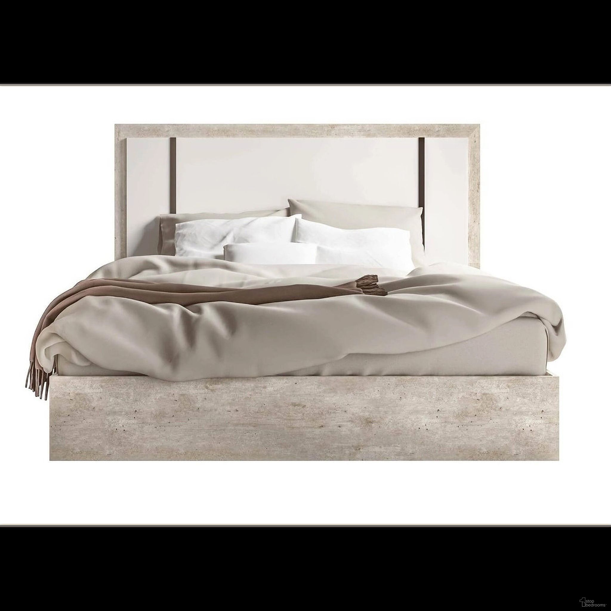 The appearance of ESF Status Italy Treviso White Grey Queen Bed designed by ESF in the modern / contemporary interior design. This white and gray piece of furniture was selected by 1StopBedrooms from Status Italy Collection to add a touch of cosiness and style into your home. Sku: TREVISOBEDQS;WFRAMEKINGS. Bed Type: Platform Bed. Bed Size: Queen.