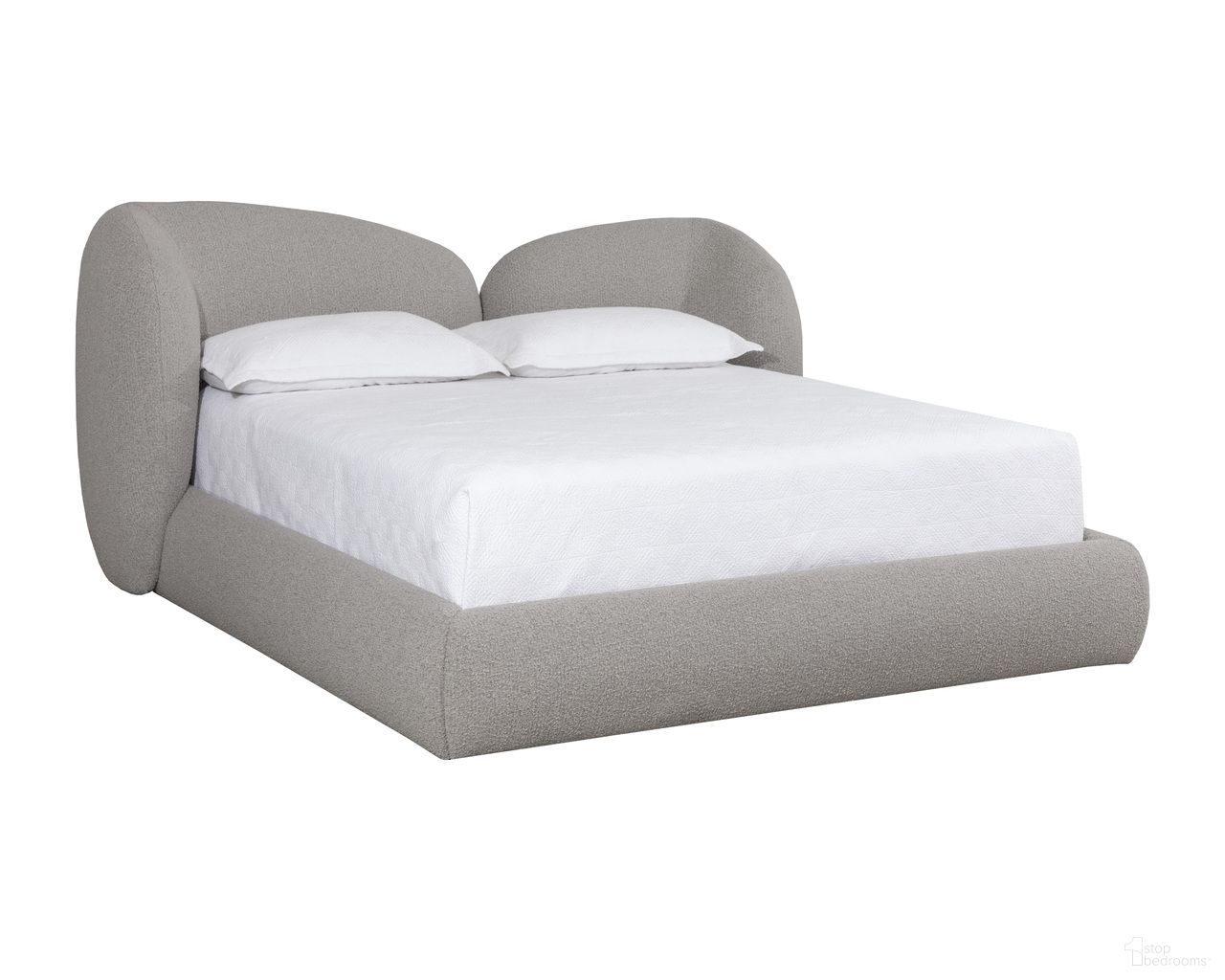 Esme King Platform Bed In Cappuccino and Black