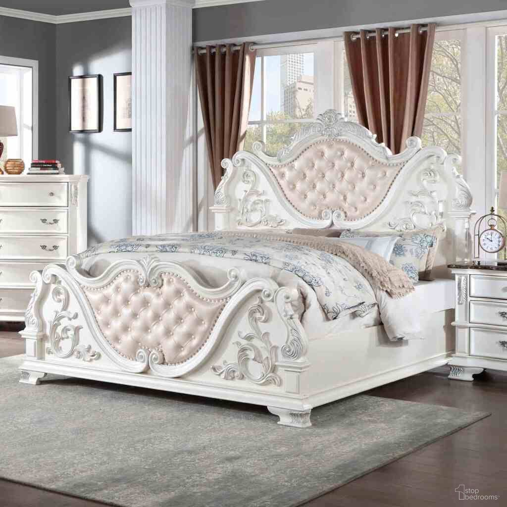 Esparanza Queen Bed In Pearl White
