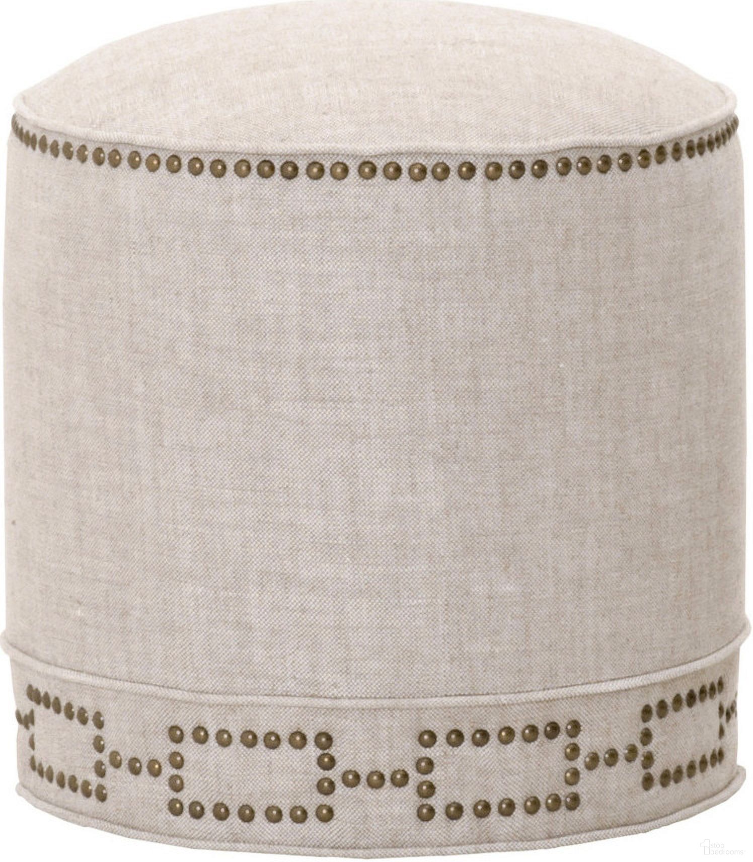 The appearance of Essentials Marlow Ottoman In Bisque designed by Essentials For Living in the transitional interior design. This bisque piece of furniture was selected by 1StopBedrooms from Essentials Collection to add a touch of cosiness and style into your home. Sku: 6436.BIS-GLD. Material: Linen.