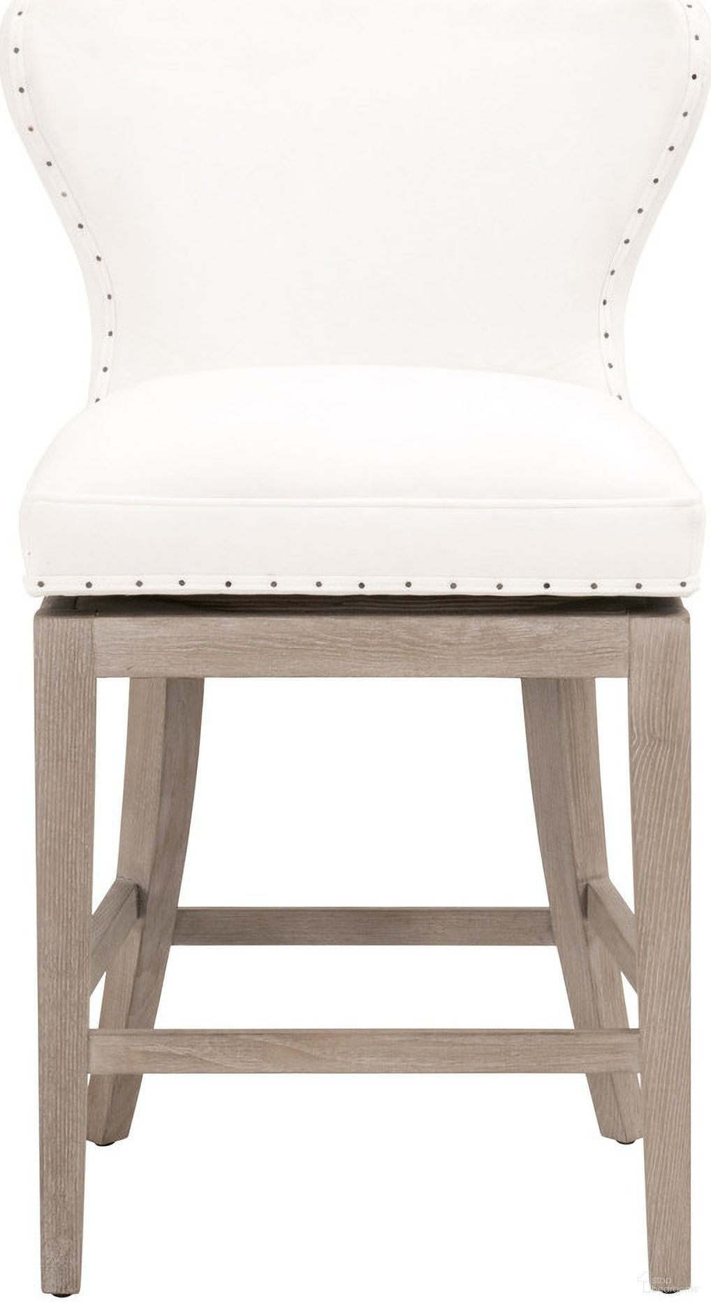 The appearance of Essentials Milton Swivel Counter Stool In Peyton Pearl and Natural Gray designed by Essentials For Living in the transitional interior design. This peyton pearl/natural gray piece of furniture  was selected by 1StopBedrooms from Essentials Collection to add a touch of cosiness and style into your home. Sku: 6421-CSUP.LPPRL-BT/NG. Material: Ash Wood.