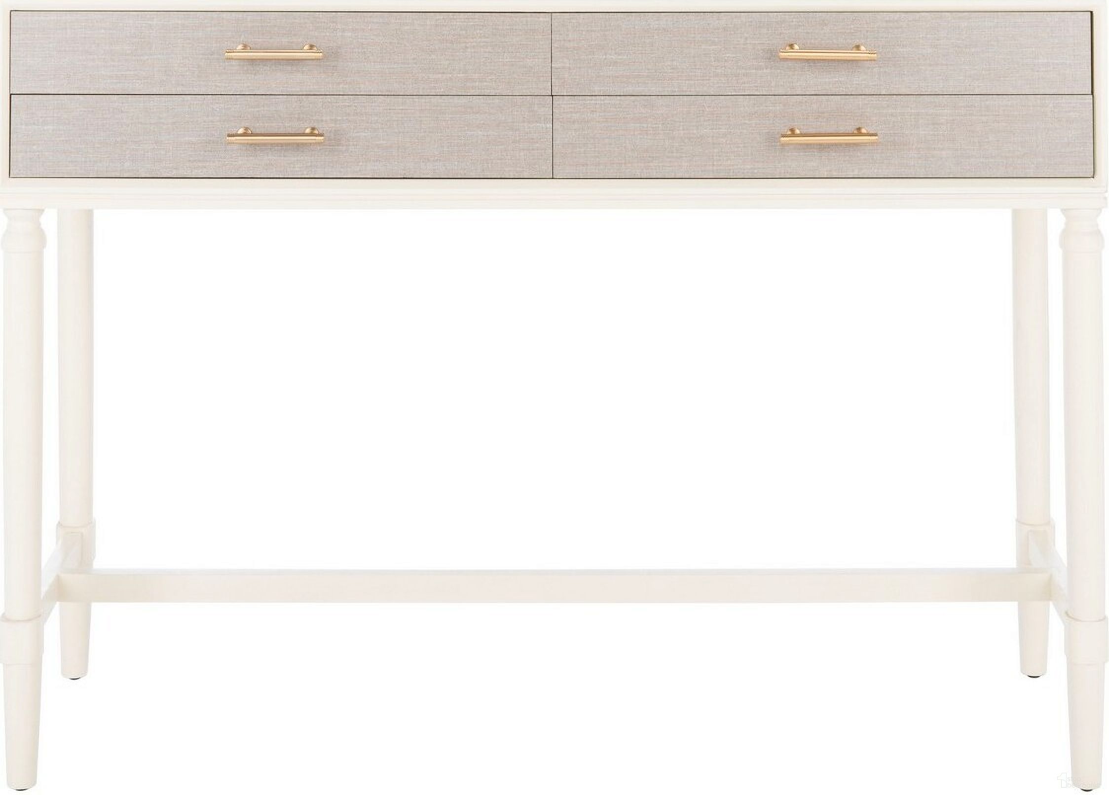 Estella 4Drw Console Table in White