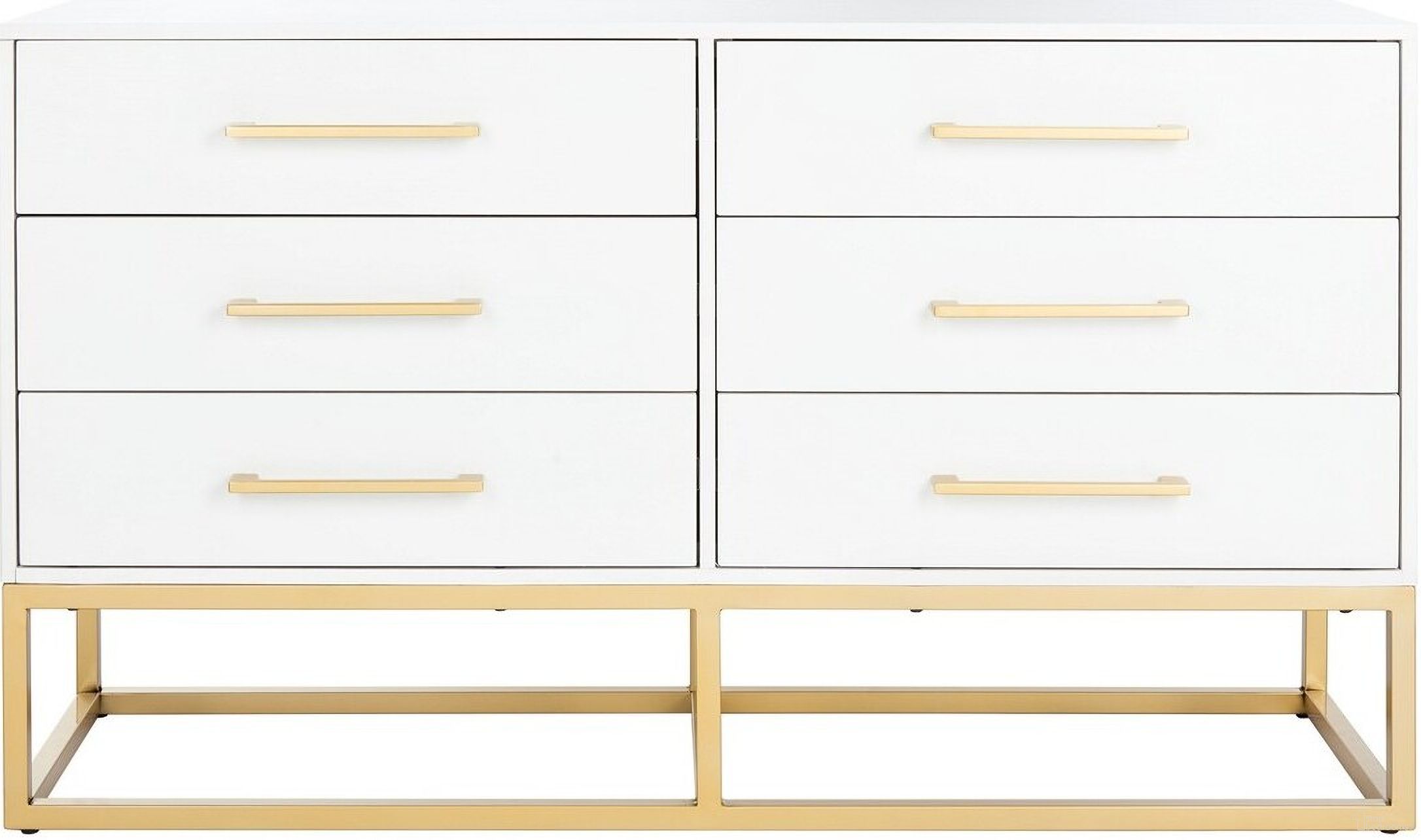 Estelle Dresser In White And Gold