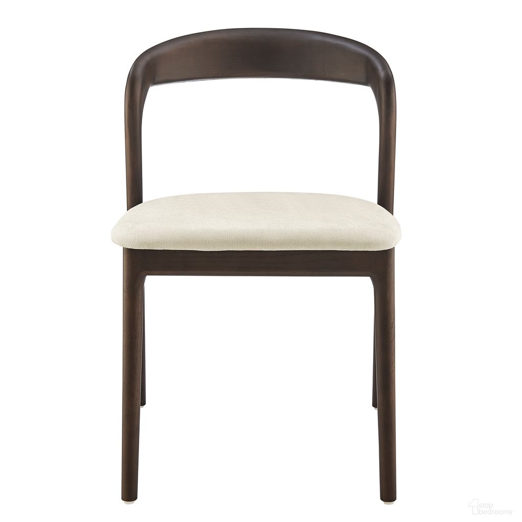 Estelle Side Chair In Natural and Dark Walnut