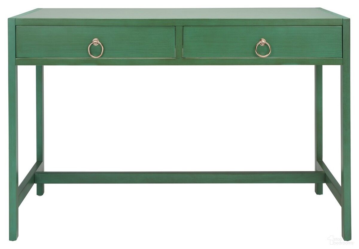 Esther 2 Drawer Desk in Turquoise