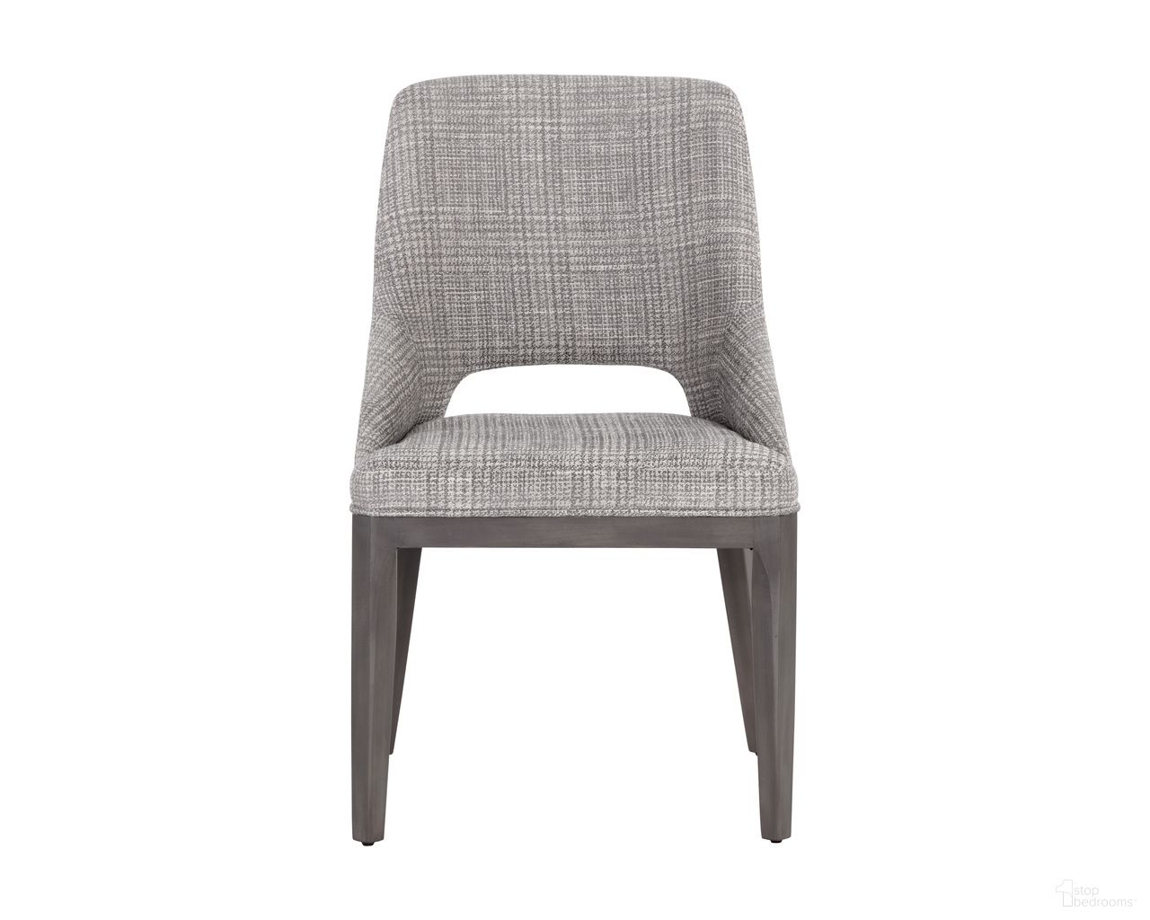 Estrada Dining Chair In Naya Check Light Grey
