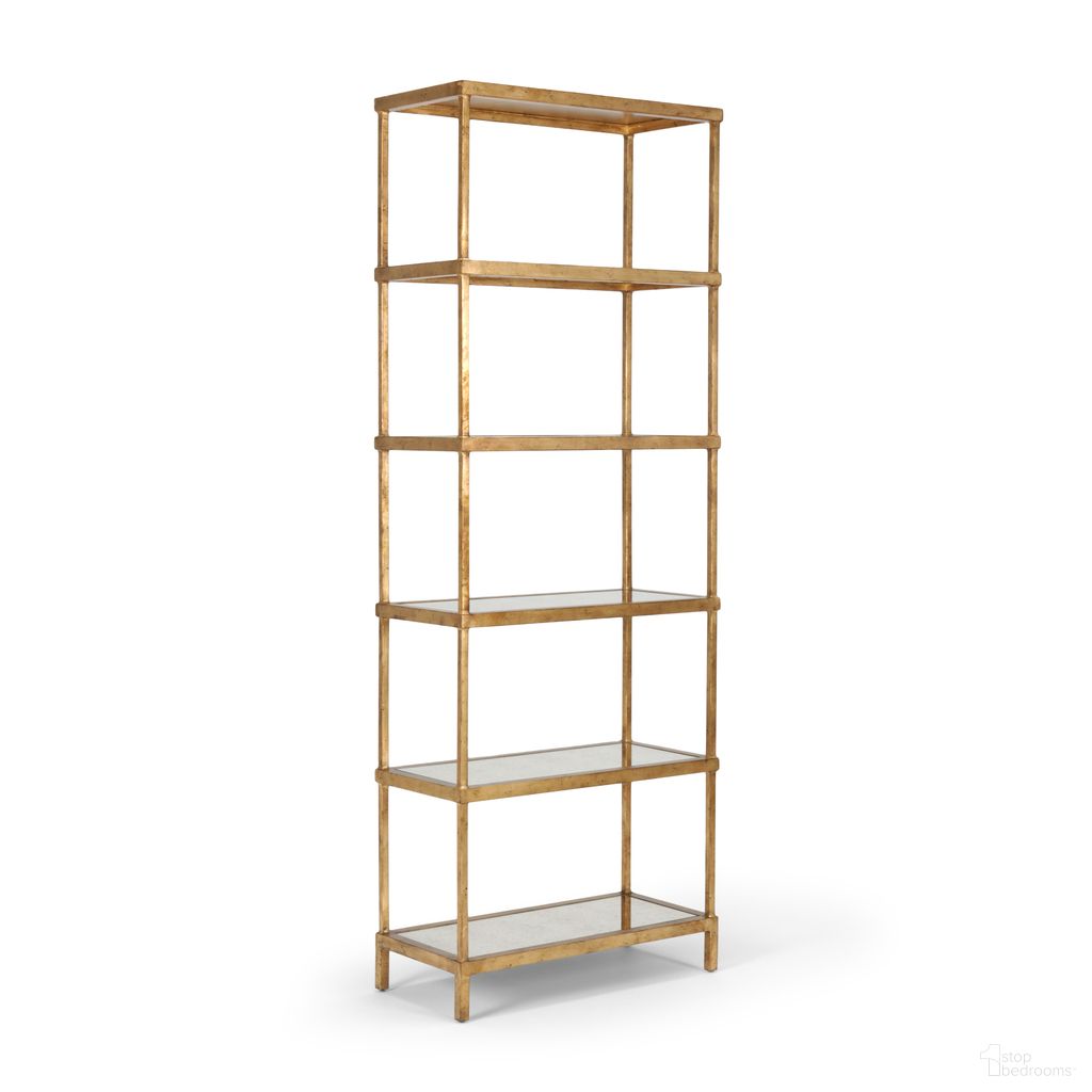 The appearance of Etagere In Gold designed by Chelsea House in the modern / contemporary interior design. This gold piece of furniture was selected by 1StopBedrooms from Chelsea House Misc Collection to add a touch of cosiness and style into your home. Sku: 381711. Material: Iron.