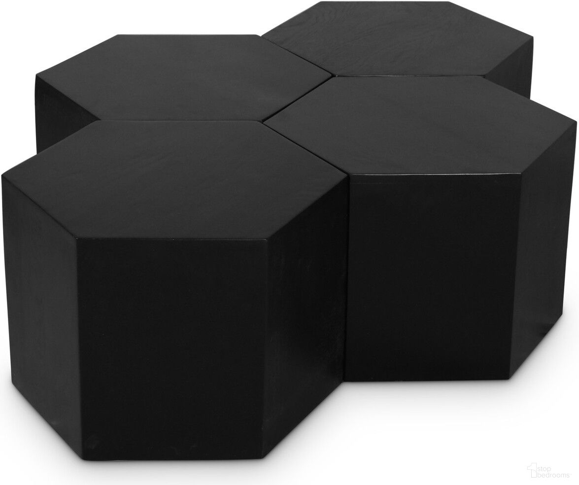 The appearance of Eternal 4 Piece Coffee Table In Black designed by Meridian in the modern / contemporary interior design. This black piece of furniture  was selected by 1StopBedrooms from Eternal Collection to add a touch of cosiness and style into your home. Sku: 262-CT;262-CT;262-CT;262-CT. Material: Wood.