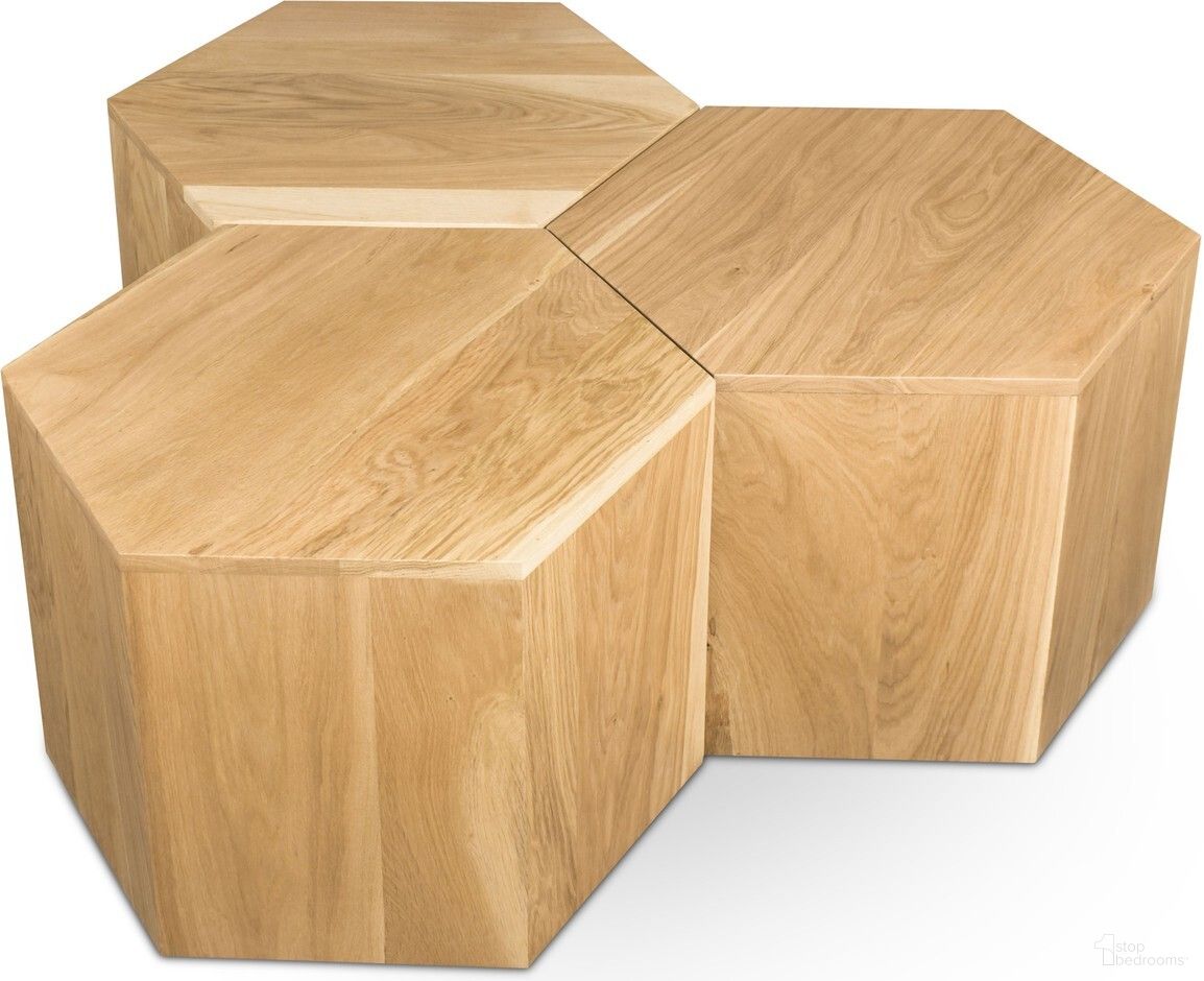 The appearance of Eternal 3 Piece Coffee Table In Natural designed by Meridian in the modern / contemporary interior design. This natural piece of furniture was selected by 1StopBedrooms from Eternal Collection to add a touch of cosiness and style into your home. Sku: 261-CT;261-CT;261-CT. Material: Wood.