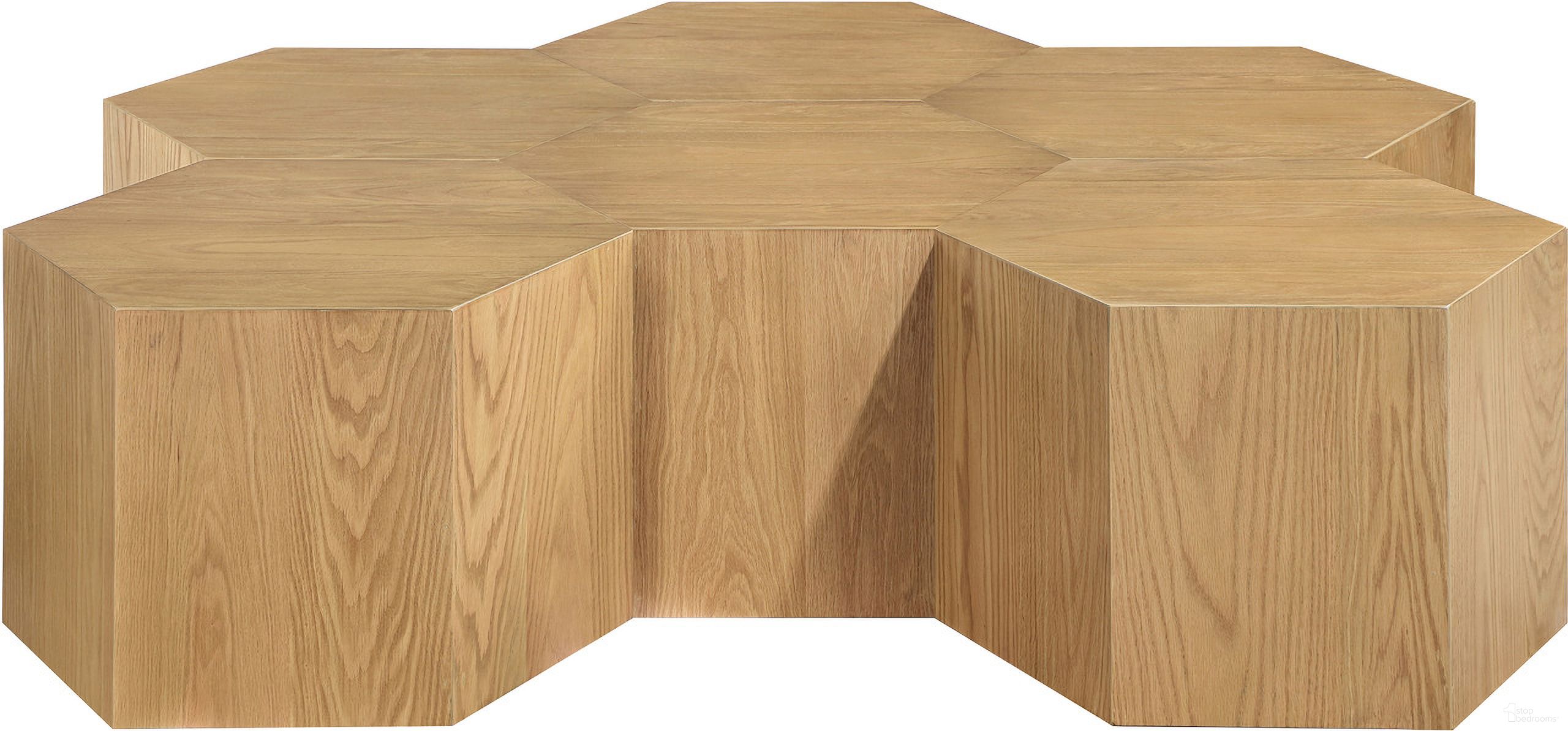 The appearance of Eternal Oak Wood 6 Piece Modular Coffee Table In Natural designed by Meridian in the modern / contemporary interior design. This natural piece of furniture  was selected by 1StopBedrooms from Eternal Collection to add a touch of cosiness and style into your home. Sku: 261-CT;261-CT;261-CT;261-CT;261-CT;261-CT. Material: Oak Wood.