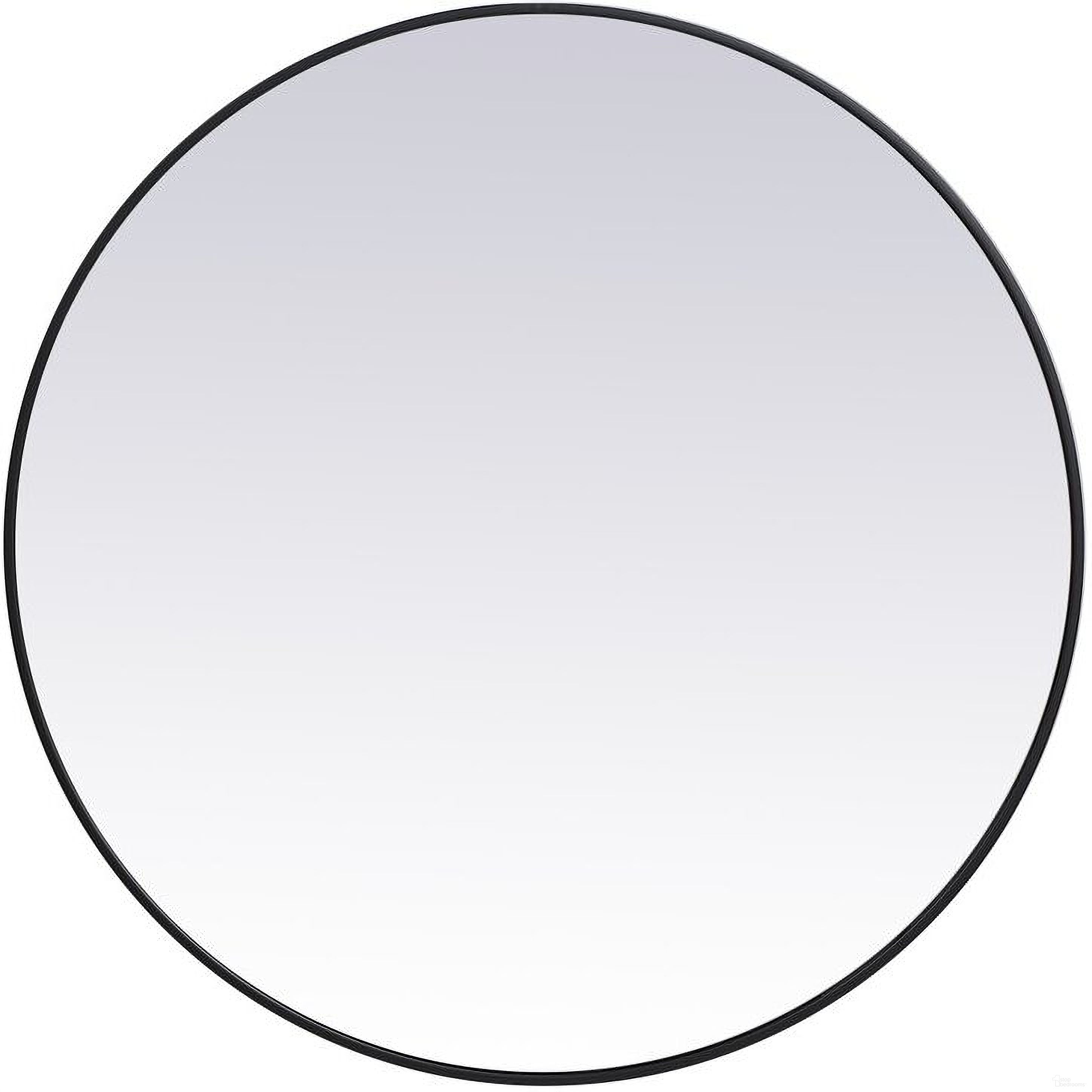 The appearance of Eternity Black Round Mirror MR4839BK designed by Elegant Lighting in the transitional interior design. This black piece of furniture was selected by 1StopBedrooms from Eternity Collection to add a touch of cosiness and style into your home. Sku: MR4839BK. Material: Metal.