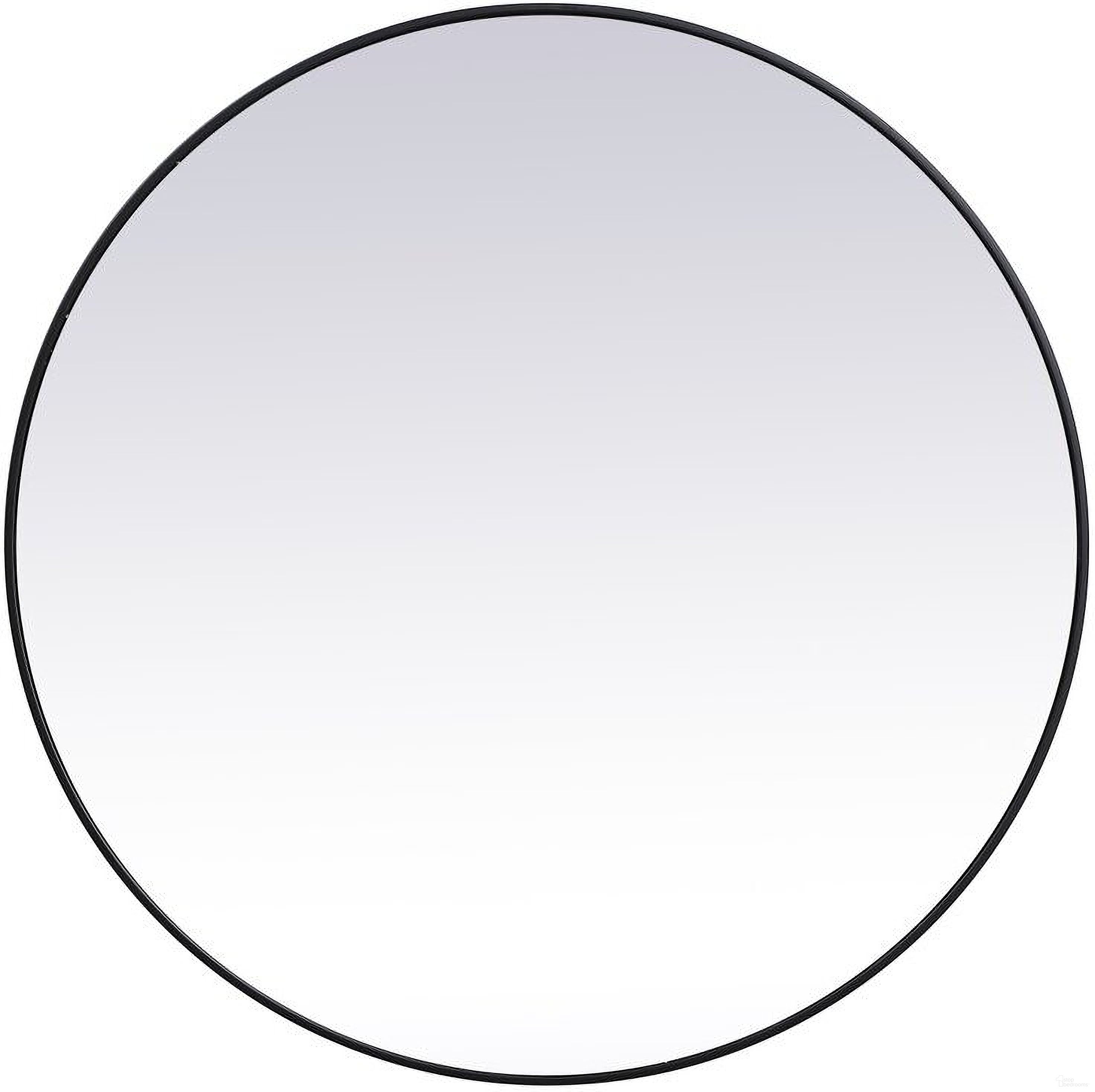 Eternity Black Round Mirror MR4845BK