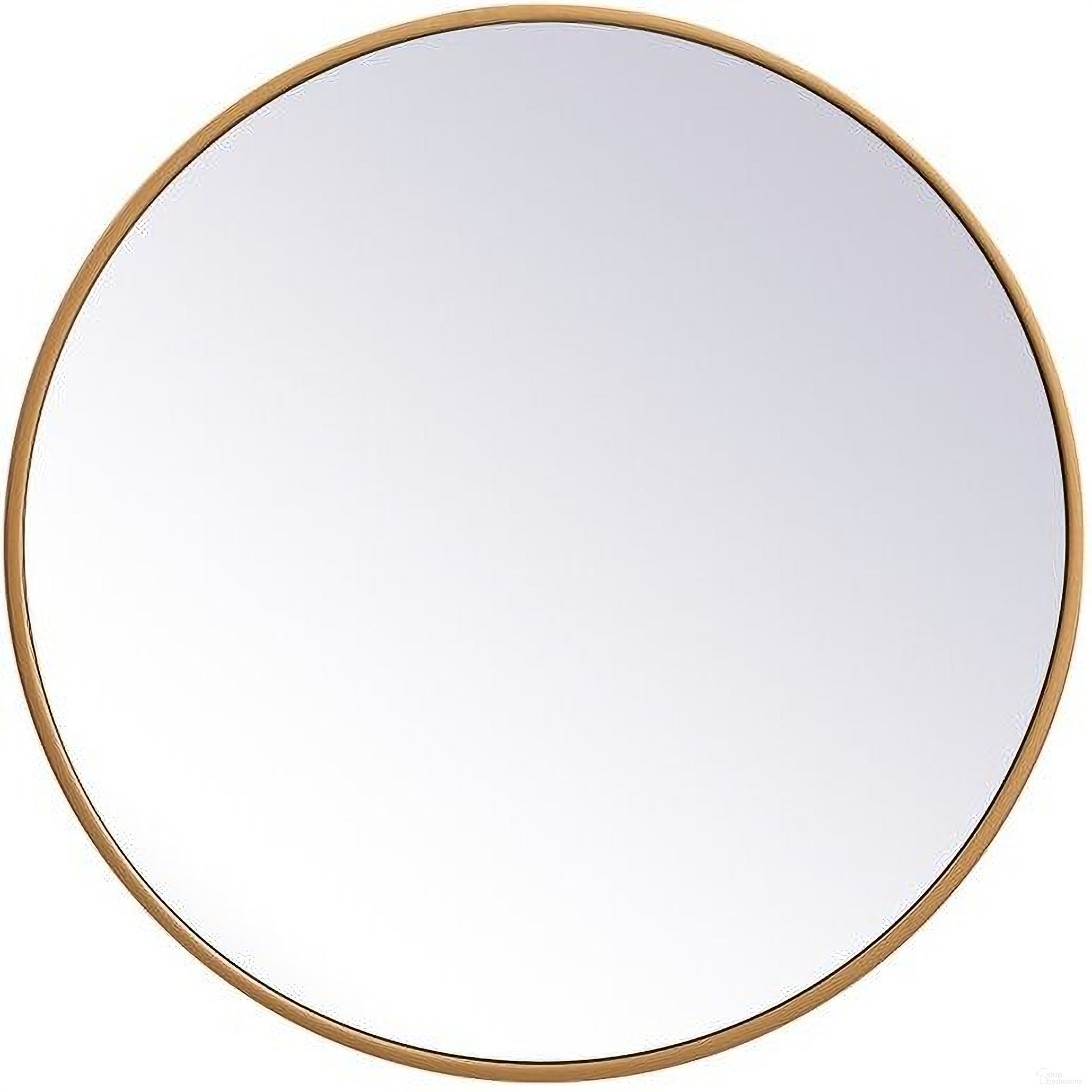 The appearance of Eternity Brass Round Mirror MR4821BR designed by Elegant Lighting in the transitional interior design. This brass piece of furniture was selected by 1StopBedrooms from Eternity Collection to add a touch of cosiness and style into your home. Sku: MR4821BR. Material: Metal.