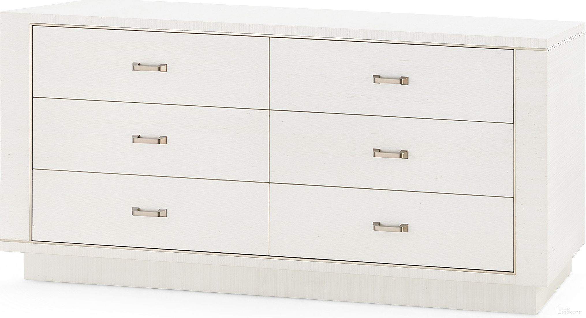 The appearance of Ethan 6-Drawer Chest In Sand White designed by Villa & House in the modern / contemporary interior design. This sand white piece of furniture  was selected by 1StopBedrooms from Ethan Collection to add a touch of cosiness and style into your home. Sku: ETH-250-469-894. Material: Lacquer.
