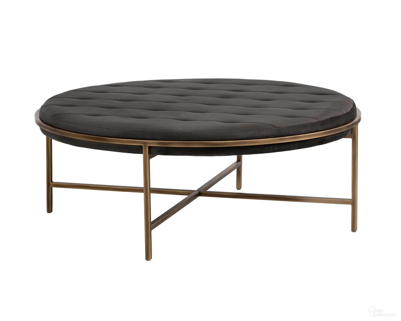 Ethel Round Ottoman In Piccolo Pebble