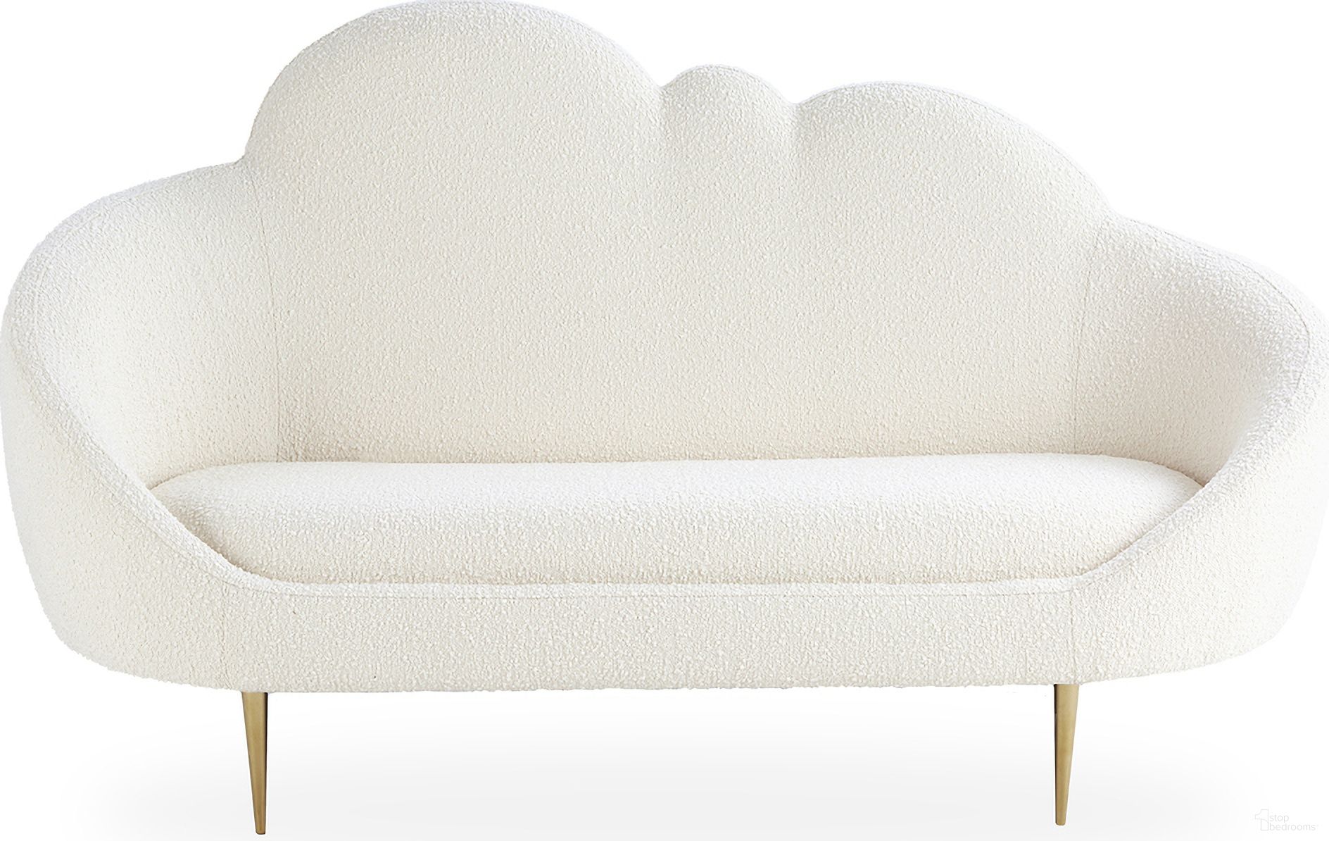 The appearance of Ether Cloud Settee In Olympus Oatmeal designed by Jonathan Adler in the modern / contemporary interior design. This olympus oatmeal piece of furniture  was selected by 1StopBedrooms from Ether Collection to add a touch of cosiness and style into your home. Sku: 31512. Material: Polyester.