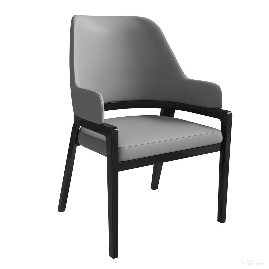 Ethora Modern Wooden Dining Chair In Grey