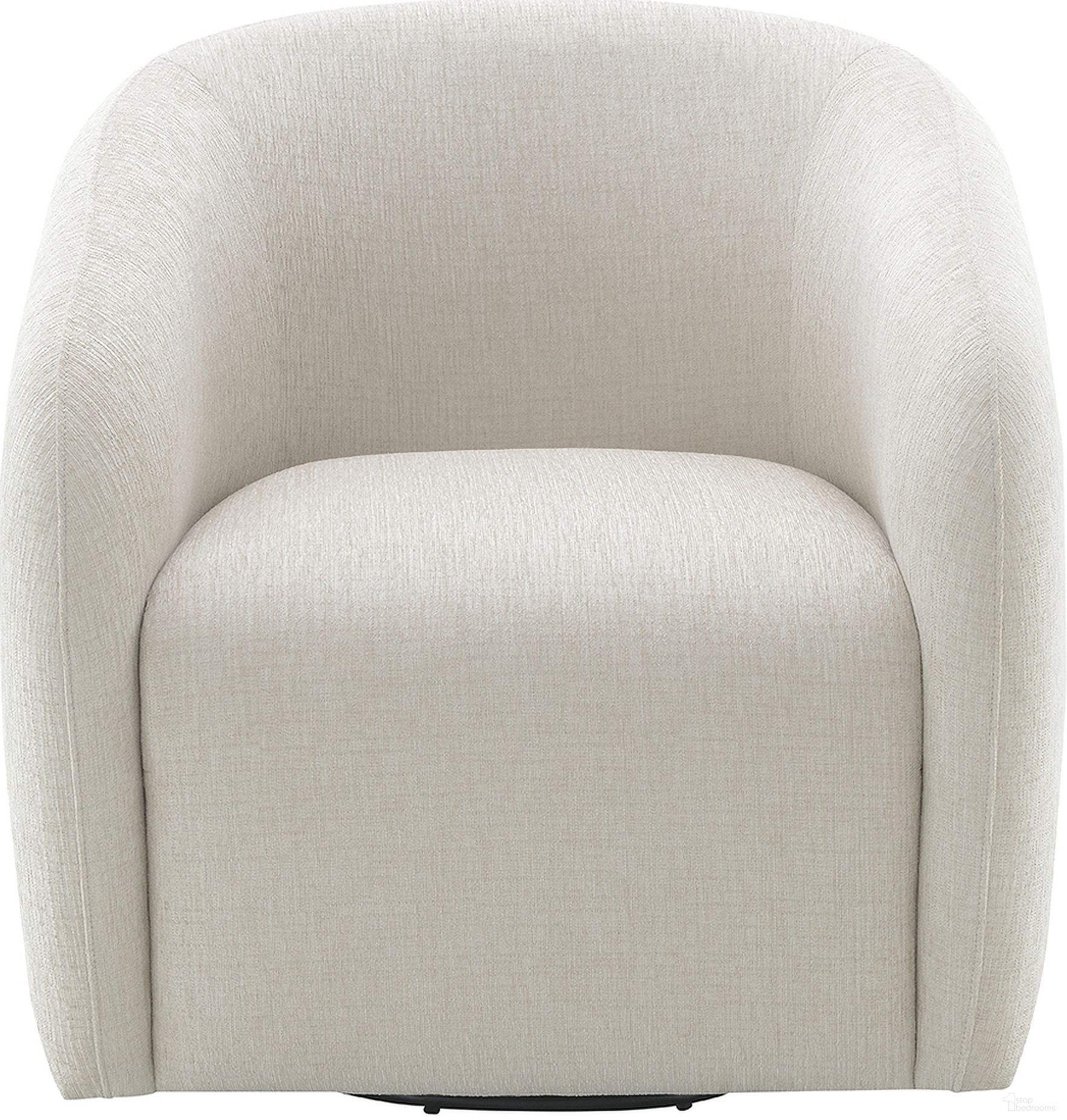 Etienne Chair with Swivel In Beige Linen