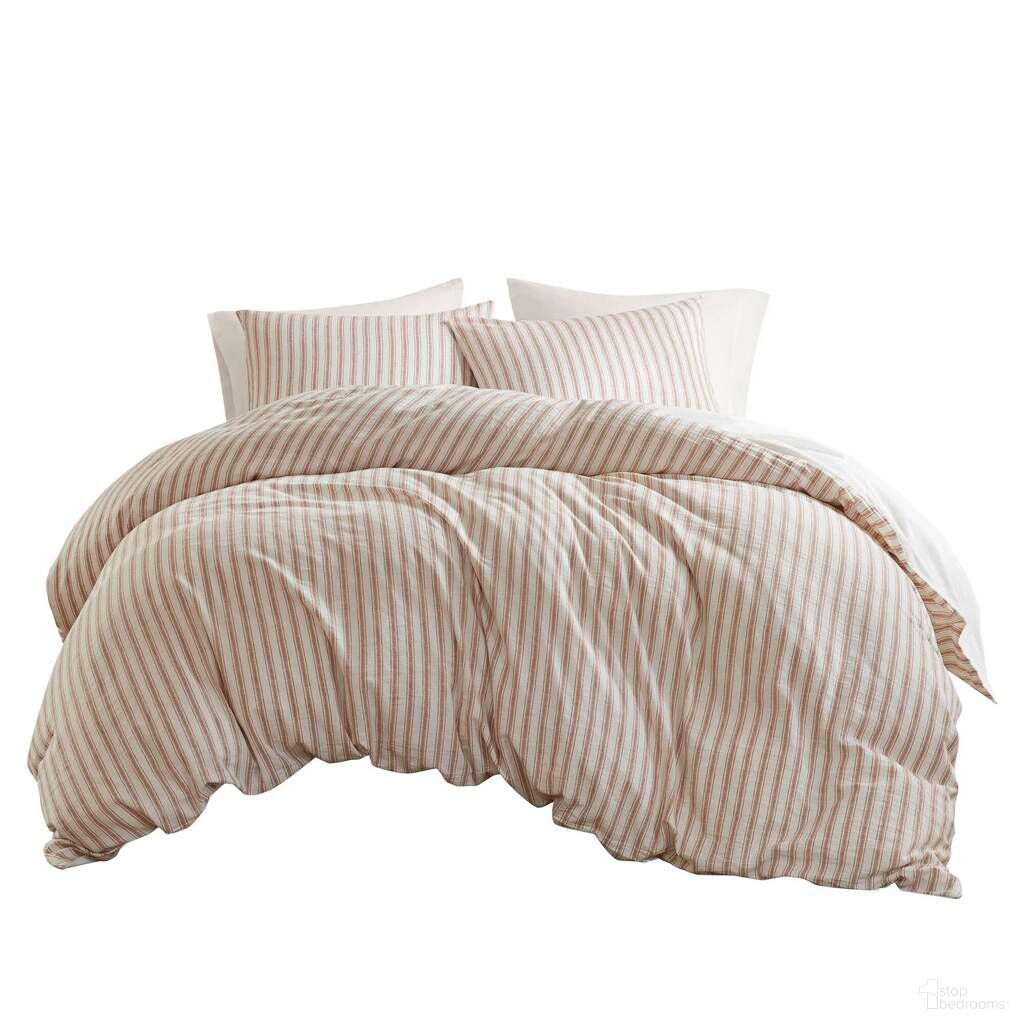 The appearance of Etta 3Pcs Duvet Set In Terracotta designed by Olliix in the modern / contemporary interior design. This terracotta piece of furniture was selected by 1StopBedrooms from Etta Collection to add a touch of cosiness and style into your home. Sku: MP12-8719. Bed Size: Queen. Material: Cotton.