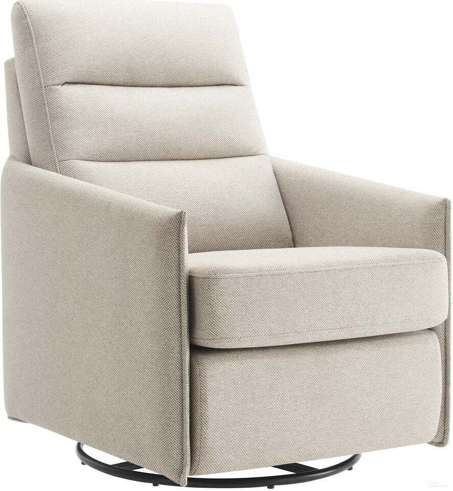 Etta Upholstered Fabric Lounge Chair In Oatmeal