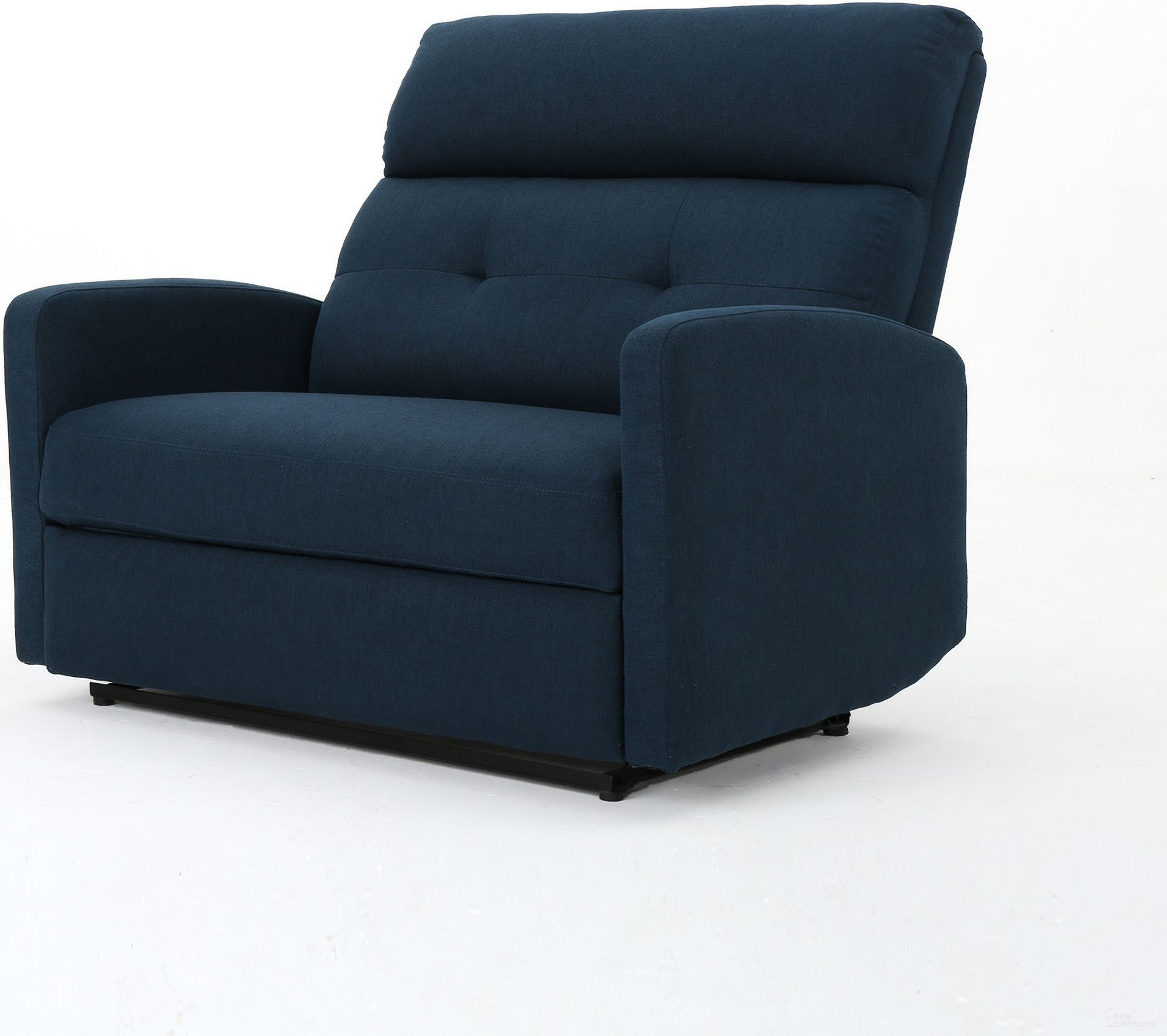 The appearance of Euphoric Upholstered Double Seats Recliner Chair with Tufted Back In Navy Blue designed by Noble House in the modern / contemporary interior design. This navy blue piece of furniture was selected by 1StopBedrooms from Euphoric Collection to add a touch of cosiness and style into your home. Sku: 61372.00. Material: Fabric.