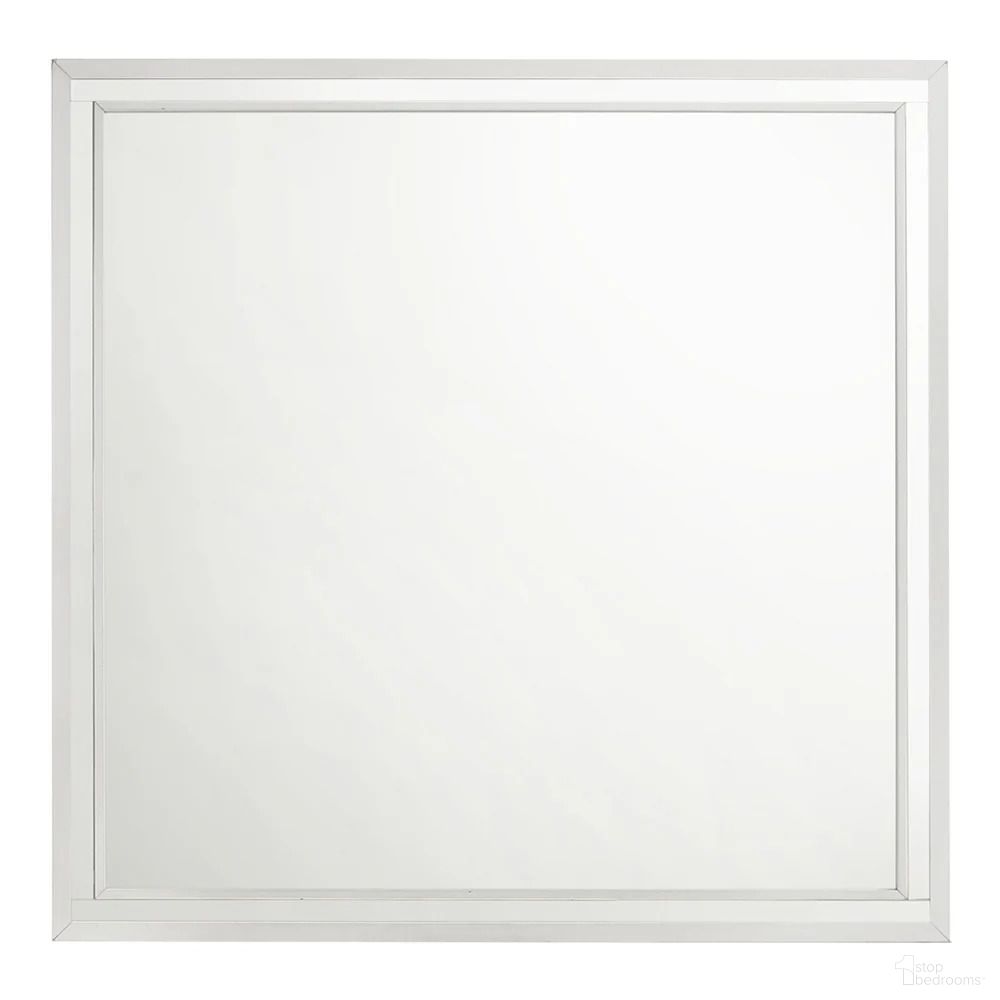 Europa Mirror In White
