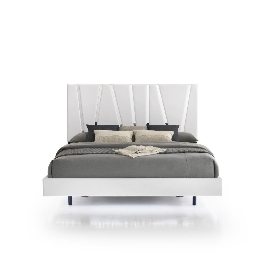 Europa Panel Bedroom Set In White