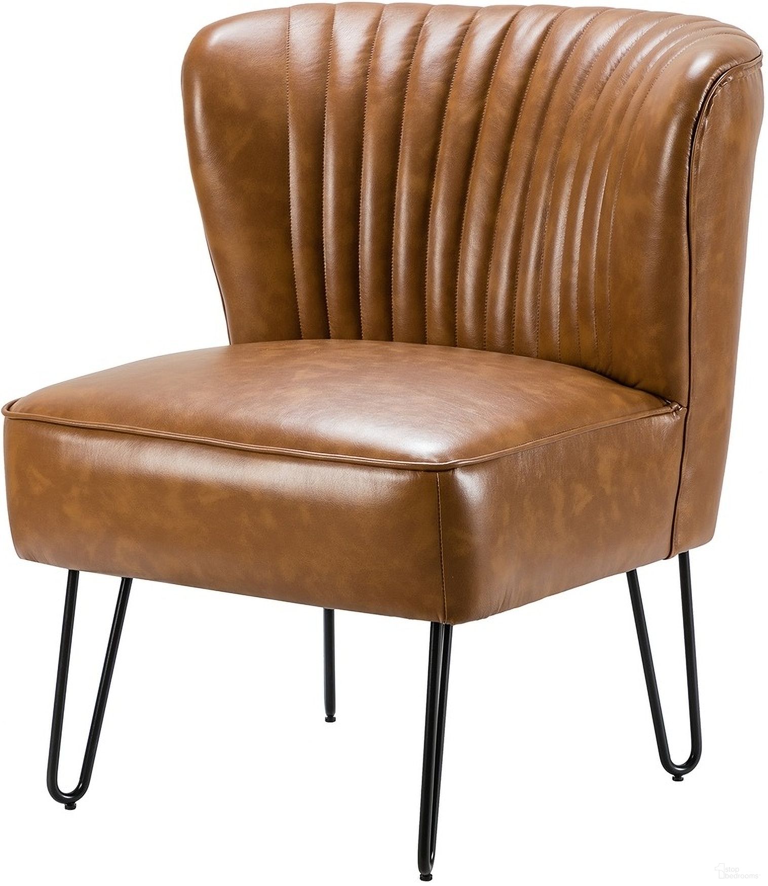 The appearance of Eustacio Side Chair In Camel designed by Karat Home in the modern / contemporary interior design. This camel piece of furniture was selected by 1StopBedrooms from Eustacio Collection to add a touch of cosiness and style into your home. Sku: CHM0196-CAMEL. Material: Faux Leather.