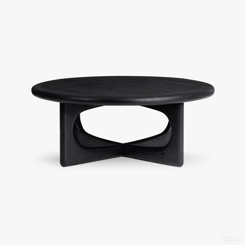 The appearance of Eva Oak Coffee Table In Black designed by Co. House Designs in the coastal interior design. This black piece of furniture  was selected by 1StopBedrooms from Eva Collection to add a touch of cosiness and style into your home. Sku: CH-1002271-VN14-FN-LV-CT-BK-OS. Material: Solid Oak.