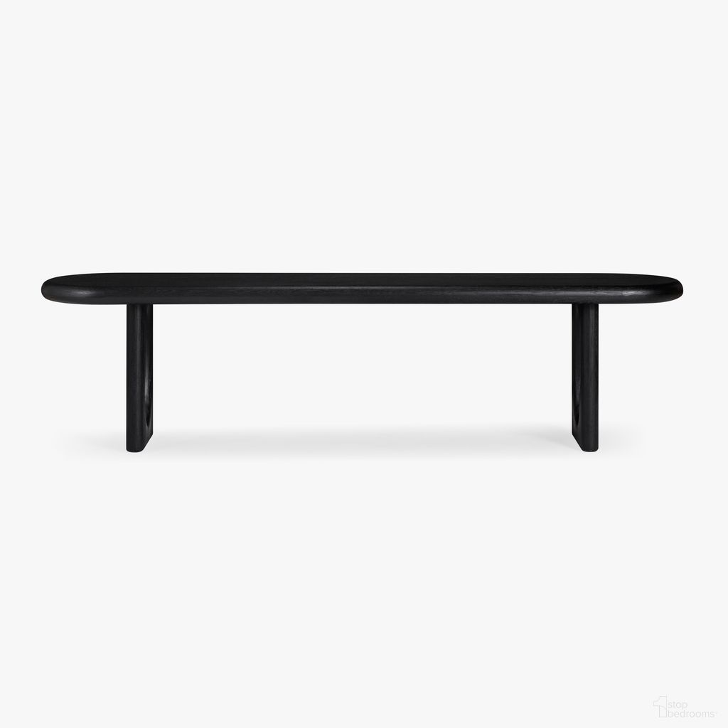 The appearance of Eva Oak Dining Bench In Black designed by Co. House Designs in the coastal interior design. This black piece of furniture was selected by 1StopBedrooms from Eva Collection to add a touch of cosiness and style into your home. Sku: CH-1003818. Material: Oak.