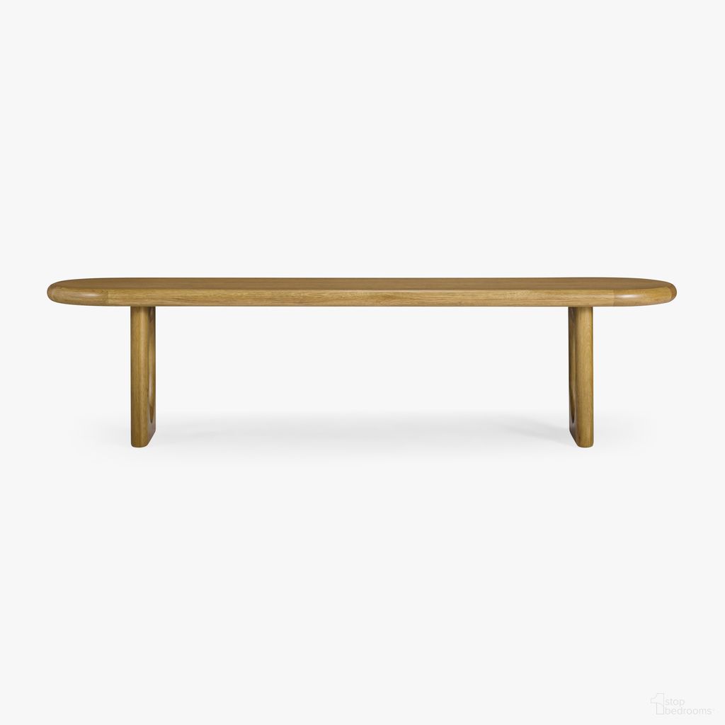 The appearance of Eva Oak Dining Bench In Dark Oak designed by Co. House Designs in the coastal interior design. This dark oak piece of furniture  was selected by 1StopBedrooms from Eva Collection to add a touch of cosiness and style into your home. Sku: CH-1003820. Material: Oak.
