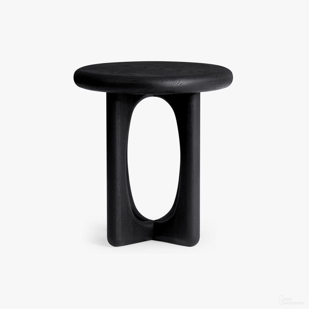 The appearance of Eva Oak Side Table In Black designed by Co. House Designs in the coastal interior design. This black piece of furniture  was selected by 1StopBedrooms from Eva Collection to add a touch of cosiness and style into your home. Sku: CH-1002273-VN14-FN-LV-ST-BK-OS. Material: Solid Oak.
