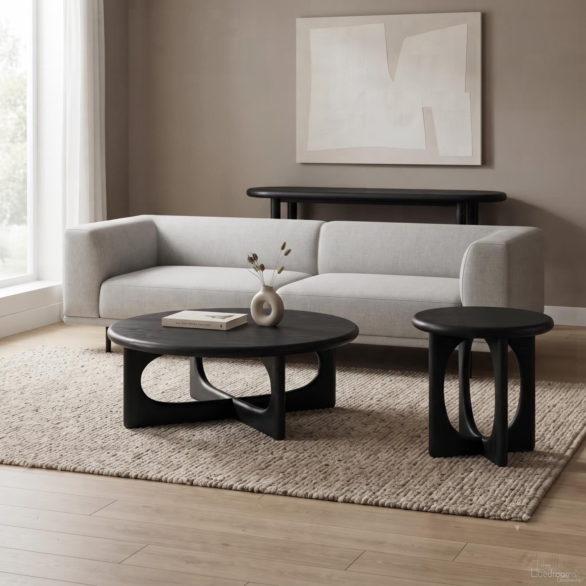 Eva Occasional Table Set In Black