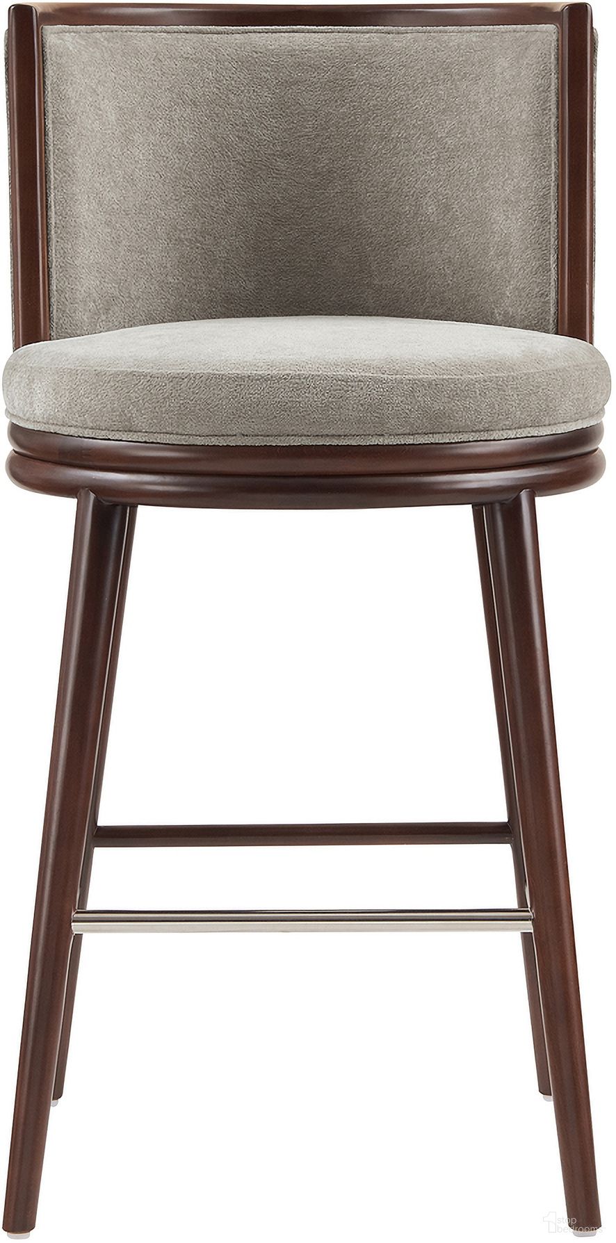 The appearance of Evalyn Barstool In Dove designed by Manhattan Comfort in the modern / contemporary interior design. This dove piece of furniture  was selected by 1StopBedrooms from Evalyn Collection to add a touch of cosiness and style into your home. Sku: BS024-DO. Material: Beech.