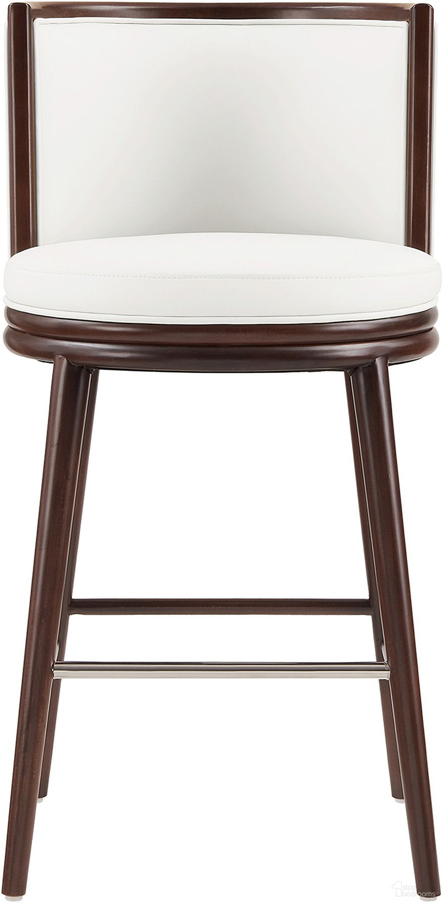 The appearance of Evalyn Barstool In White designed by Manhattan Comfort in the modern / contemporary interior design. This white piece of furniture was selected by 1StopBedrooms from Evalyn Collection to add a touch of cosiness and style into your home. Sku: BS024-WH. Material: Beech.