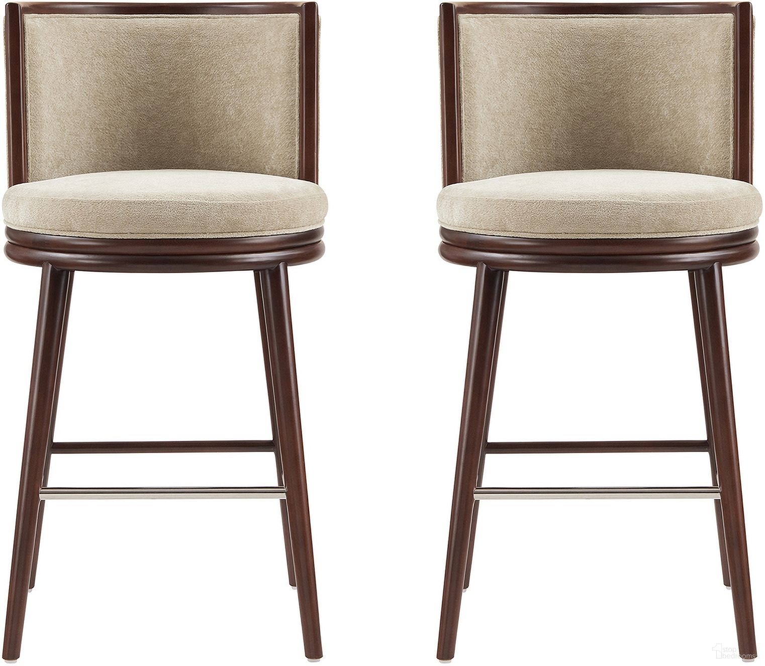 The appearance of Evalyn Barstool Set of 2 In Natural designed by Manhattan Comfort in the modern / contemporary interior design. This natural piece of furniture was selected by 1StopBedrooms from Evalyn Collection to add a touch of cosiness and style into your home. Sku: BS024-NA;BS024-NA. Material: Beech.