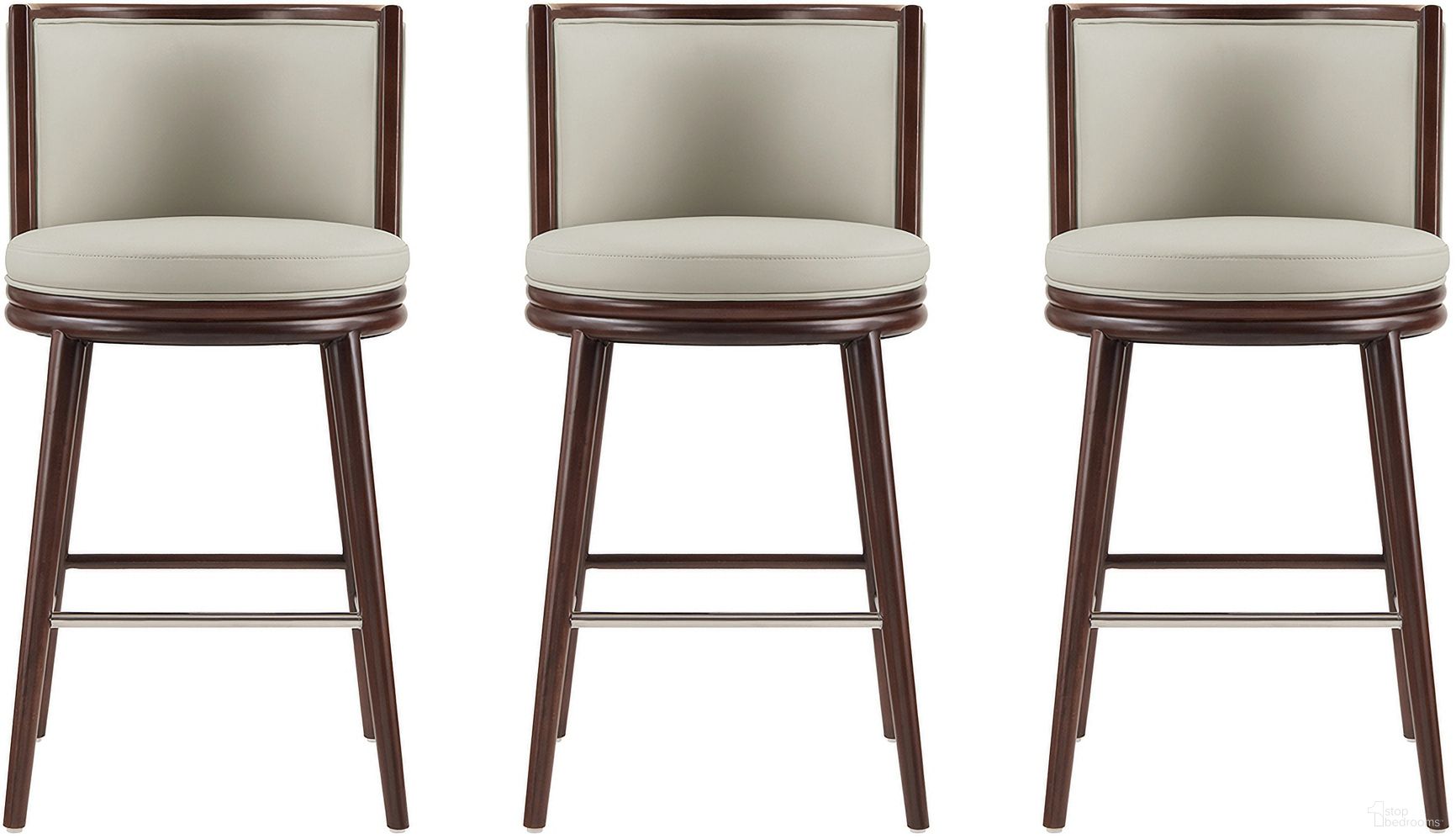 The appearance of Evalyn Barstool Set of 3 In Stone designed by Manhattan Comfort in the modern / contemporary interior design. This stone piece of furniture was selected by 1StopBedrooms from Evalyn Collection to add a touch of cosiness and style into your home. Sku: BS024-ST;BS024-ST;BS024-ST. Material: Beech.