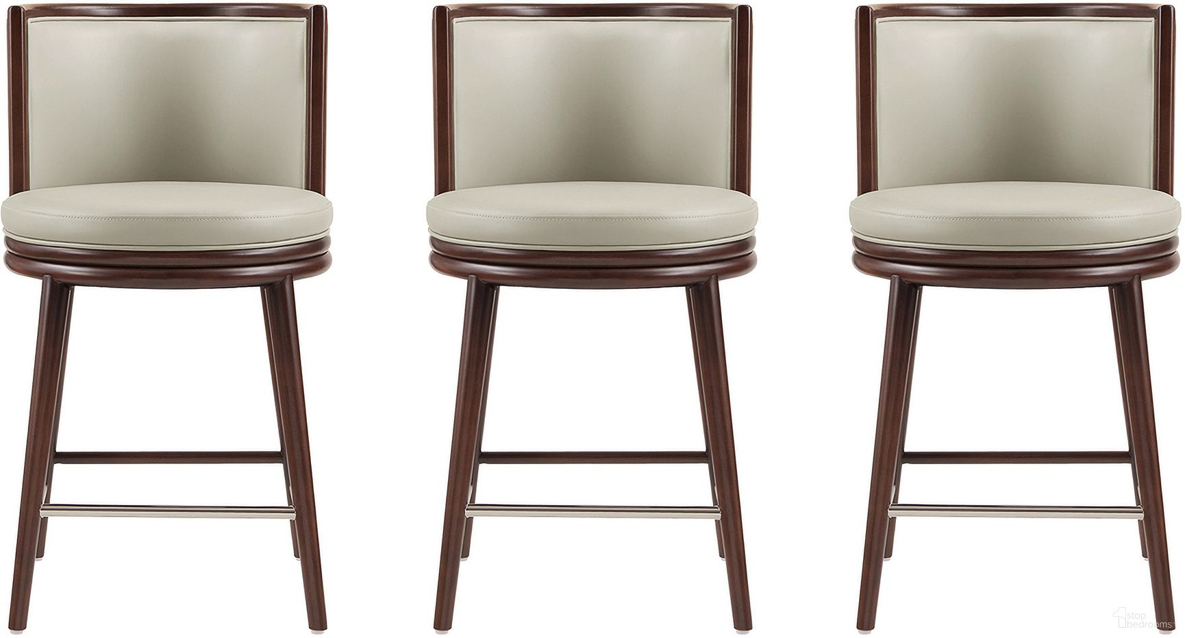 The appearance of Evalyn Counter Stool Set of 3 In Stone designed by Manhattan Comfort in the modern / contemporary interior design. This stone piece of furniture was selected by 1StopBedrooms from Evalyn Collection to add a touch of cosiness and style into your home. Sku: CS021-ST;CS021-ST;CS021-ST. Material: Beech.
