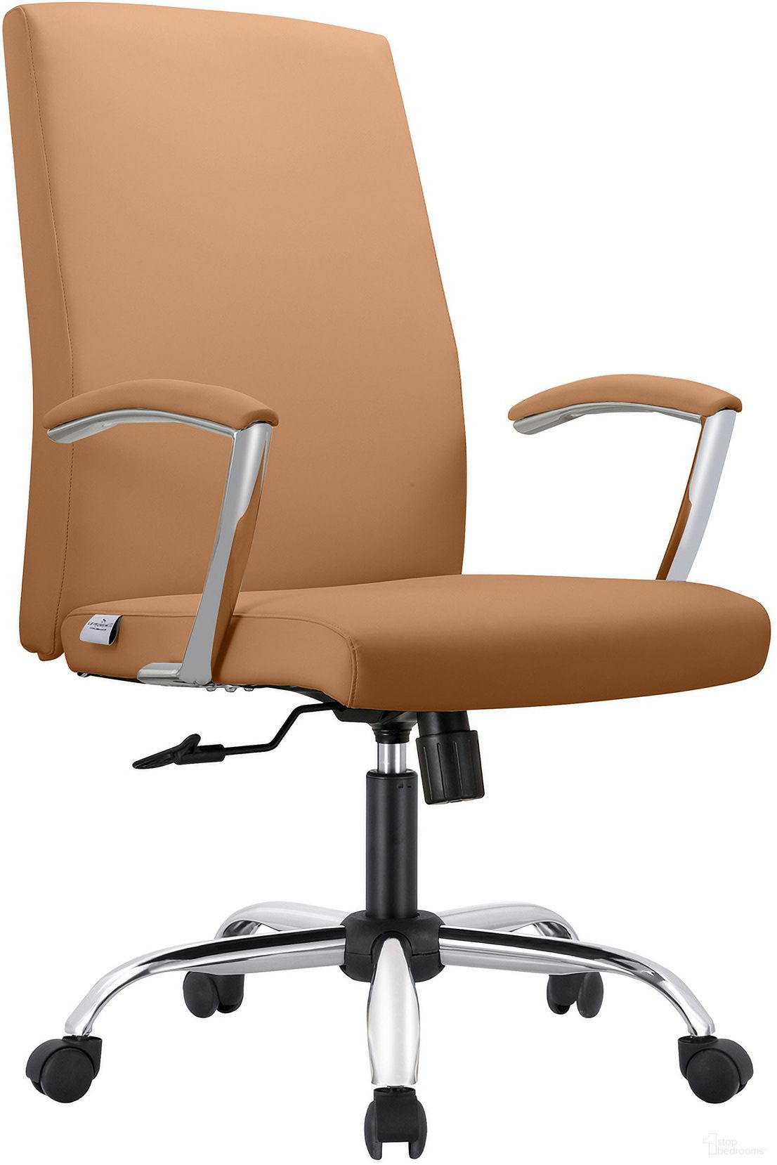 The appearance of Evander Series Office Chair In Acorn Brown Leather designed by LeisureMod in the modern / contemporary interior design. This brown piece of furniture was selected by 1StopBedrooms from Evander Collection to add a touch of cosiness and style into your home. Sku: EO20LBRL. Material: Leather.