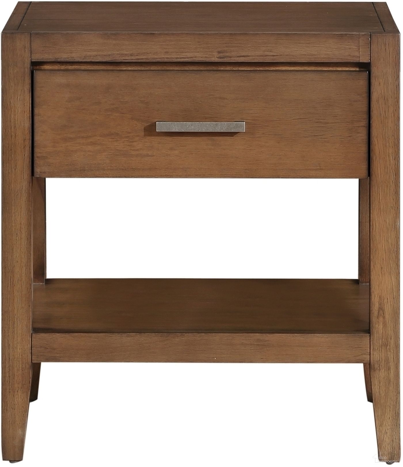 The appearance of Evans Nightstand In Brown designed by Homelegance in the modern / contemporary interior design. This brown piece of furniture was selected by 1StopBedrooms from Evans Collection to add a touch of cosiness and style into your home. Sku: 1314-4. Material: Rubberwood Veneer.