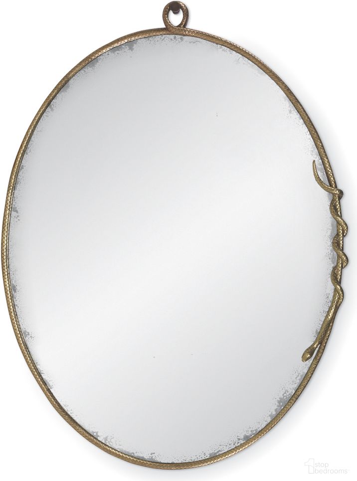 The appearance of Eve Mirror In Antique Brass designed by Century Furniture in the rustic / southwestern interior design. This antique brass piece of furniture was selected by 1StopBedrooms from Carrier and Company Case Collection to add a touch of cosiness and style into your home. Sku: C7A-231. Material: Metal.