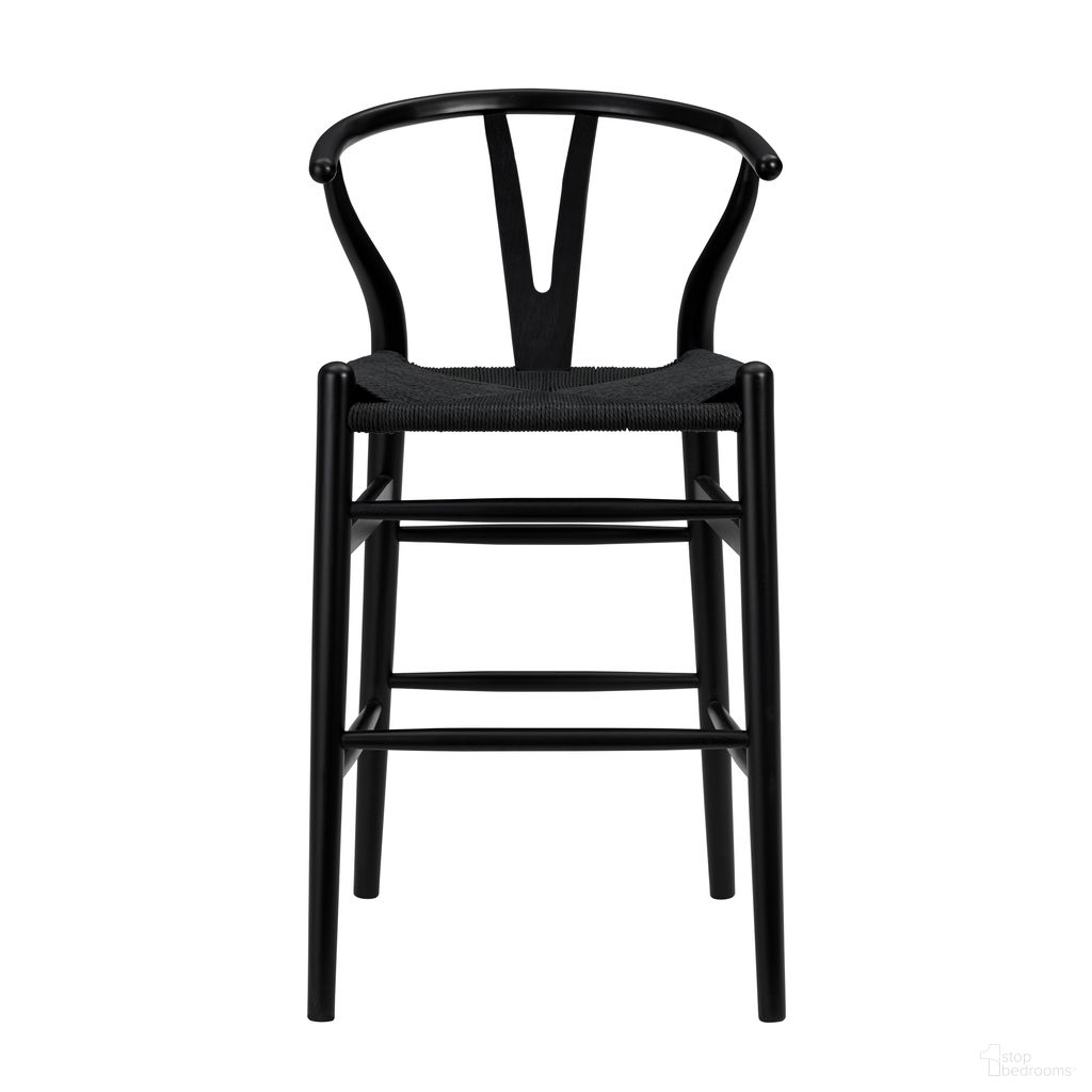 Evelina Counter Stool In Black