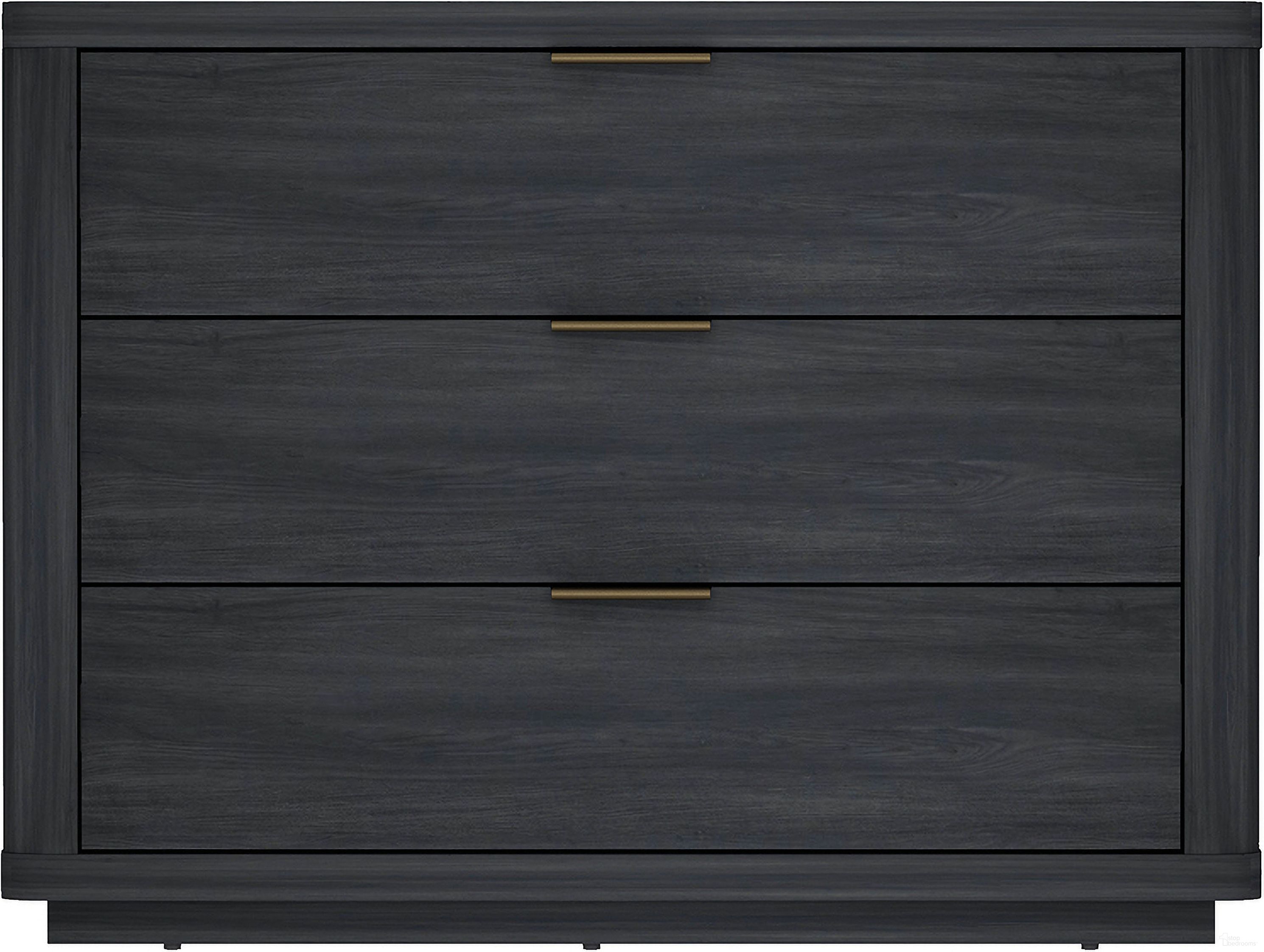 Evelyn 32 Inch Nightstand 4.0 In Charcoal Grey