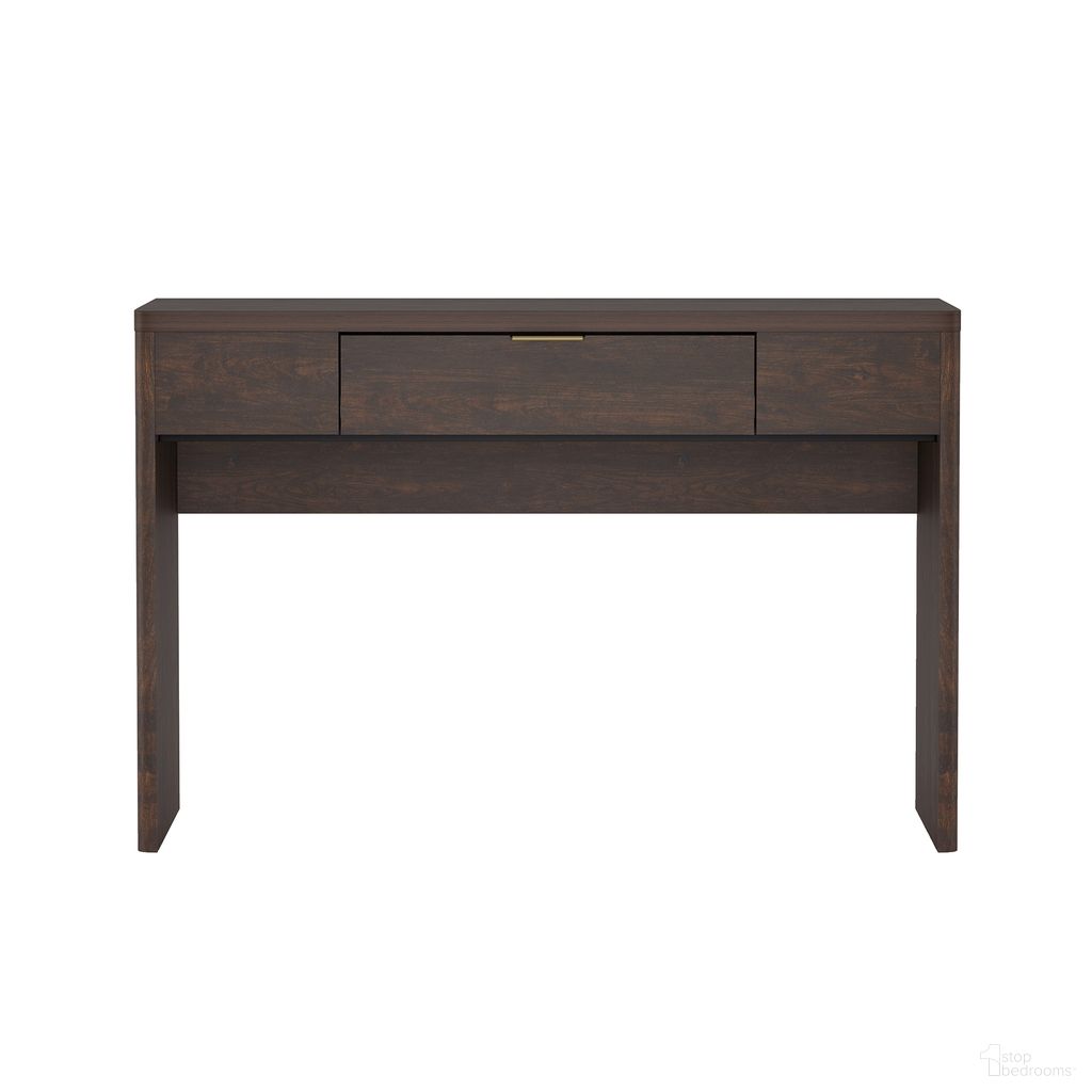 Evelyn 47 Inch 1-Drawer Writing Desk In Brown