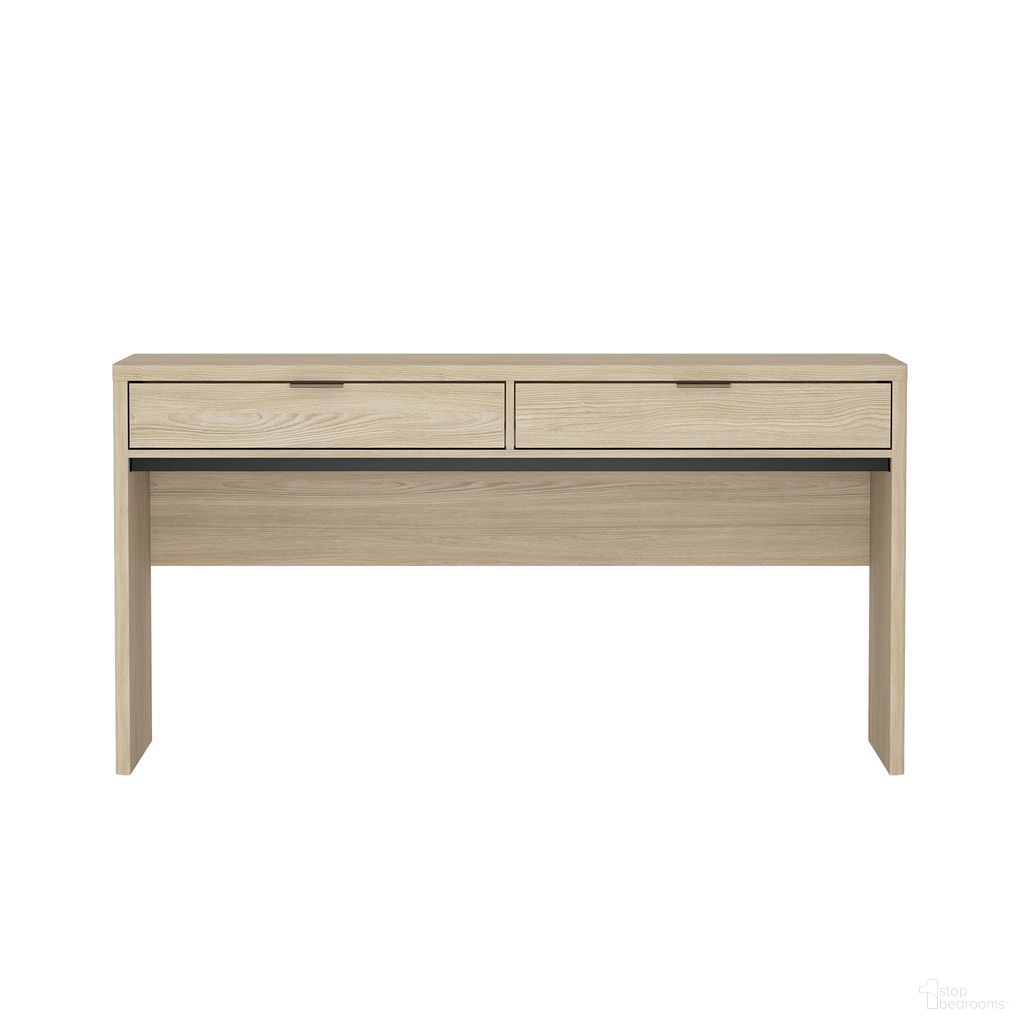 Evelyn 60 Inch 2-Drawer Writing Desk In Natural