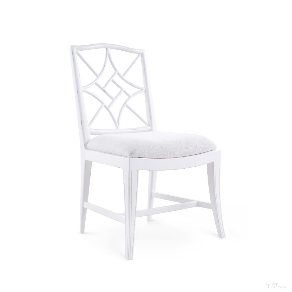 The appearance of Evelyn Side Chair Set of 2 In Distressed Eggshell White designed by Villa & House in the transitional interior design. This eggshell white piece of furniture was selected by 1StopBedrooms from Evelyn Collection to add a touch of cosiness and style into your home. Sku: EVE-550-09. Material: Mahogany. Chair Type: Side Chair.
