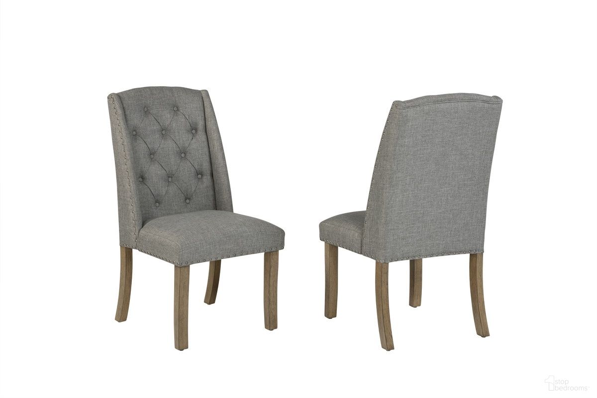 The appearance of Evelyn Wingback Dining Chair Set of 2 in Gray designed by Best Quality Furniture in the modern / contemporary interior design. This gray piece of furniture was selected by 1StopBedrooms from Evelyn Collection to add a touch of cosiness and style into your home. Sku: D702-WC. Material: Linen. Chair Type: Side Chair.